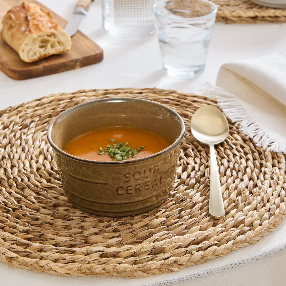 Bowl"Cafe" 500 ml, earthenware, Beige