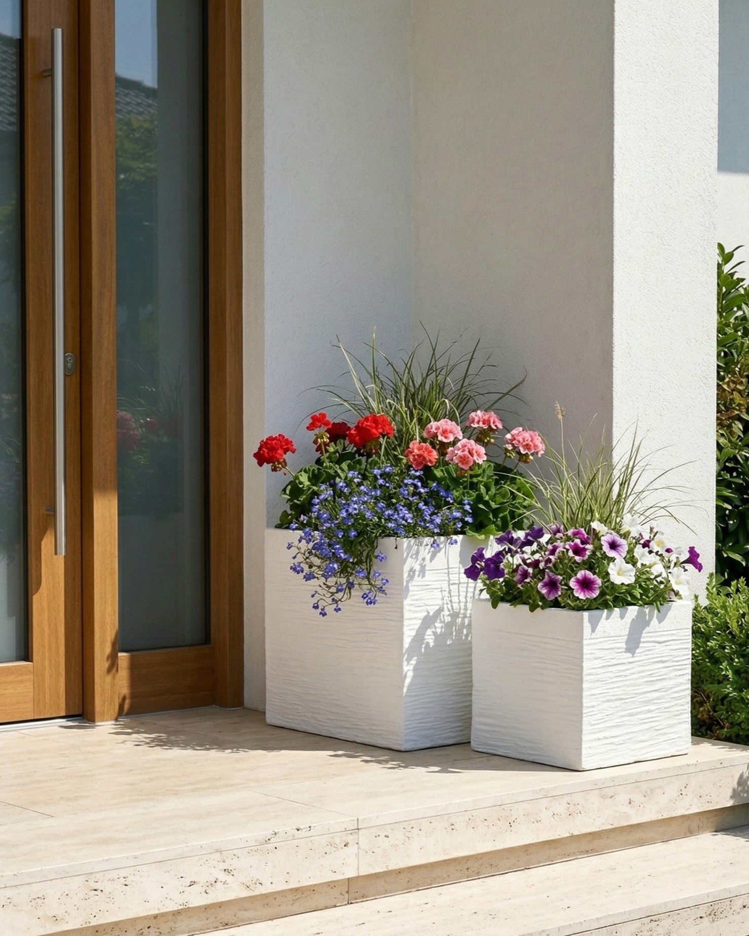 Plant Pot PAROS 30 cm White