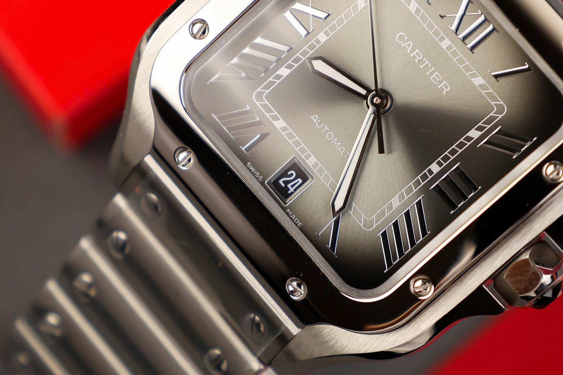 Cartier Santos Replica 11 Watch Gray Dial AF Factory 39.8mm - Top club