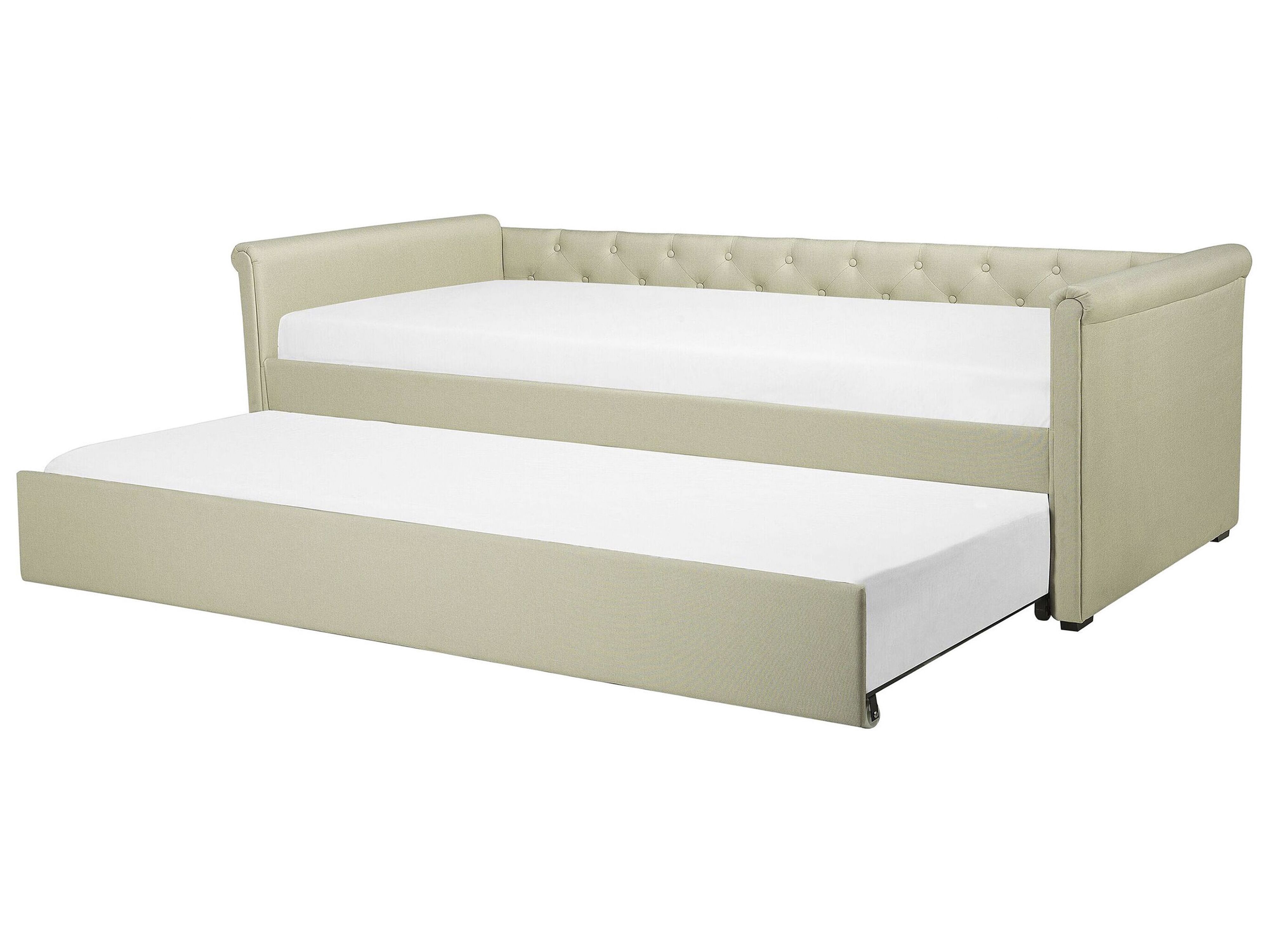 Trundle Bed Fabric LIBOURNE 80 x 200 cm (EU Small Single) Beige