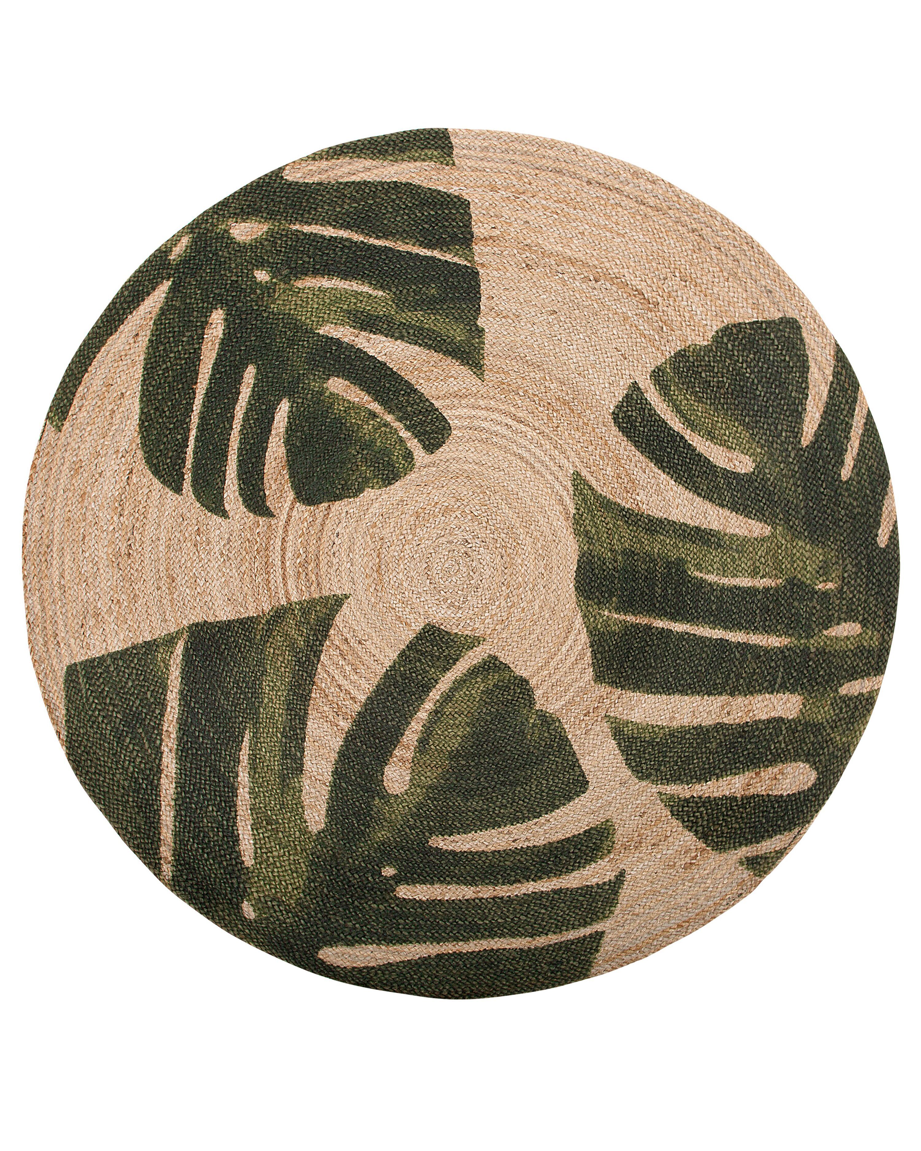 Rug INCIK Beige ø 140 cm Jute