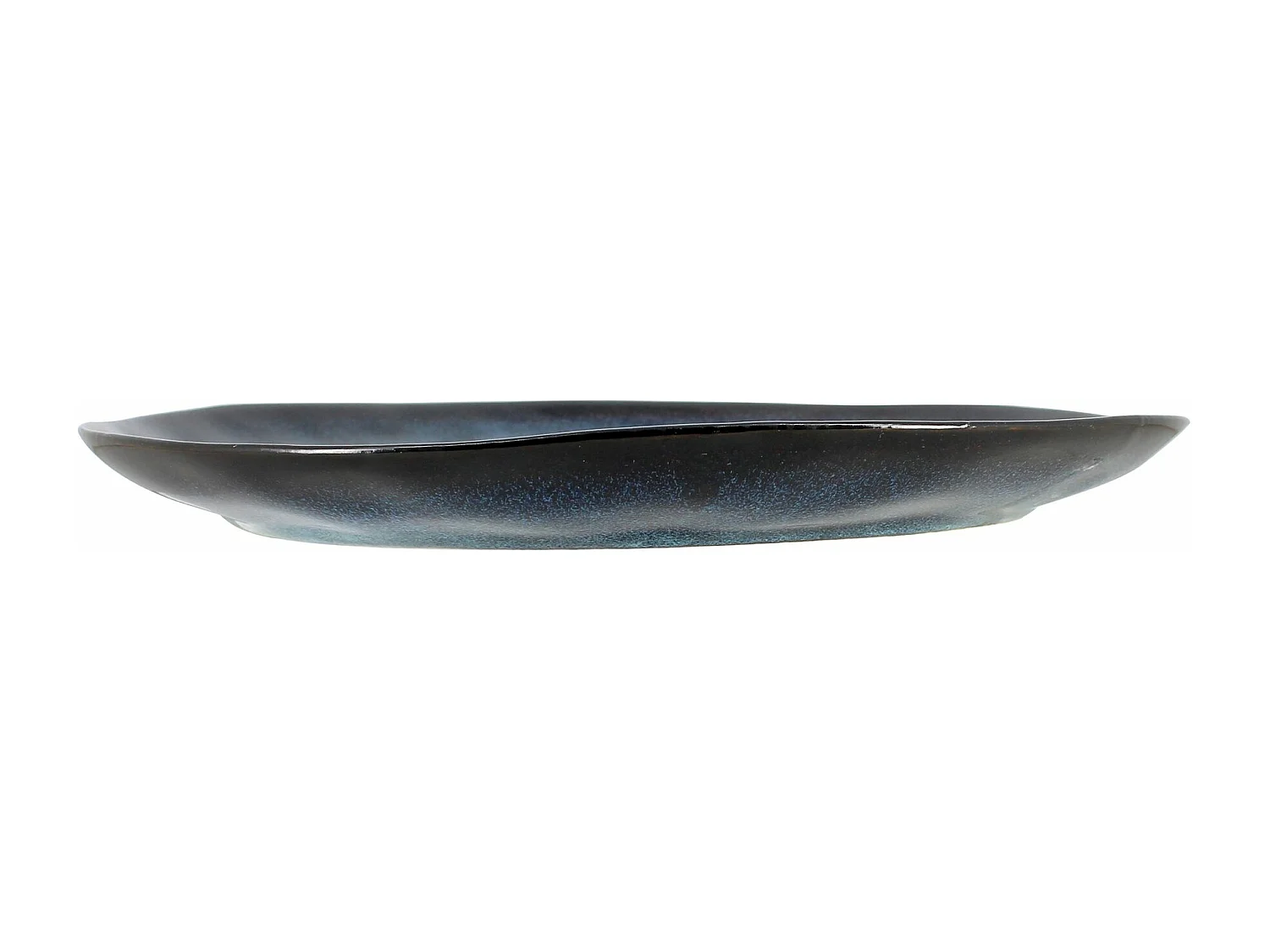 Ogo Living - Lot 6 Assiettes Plates Costa 28cm En Grès Bleu