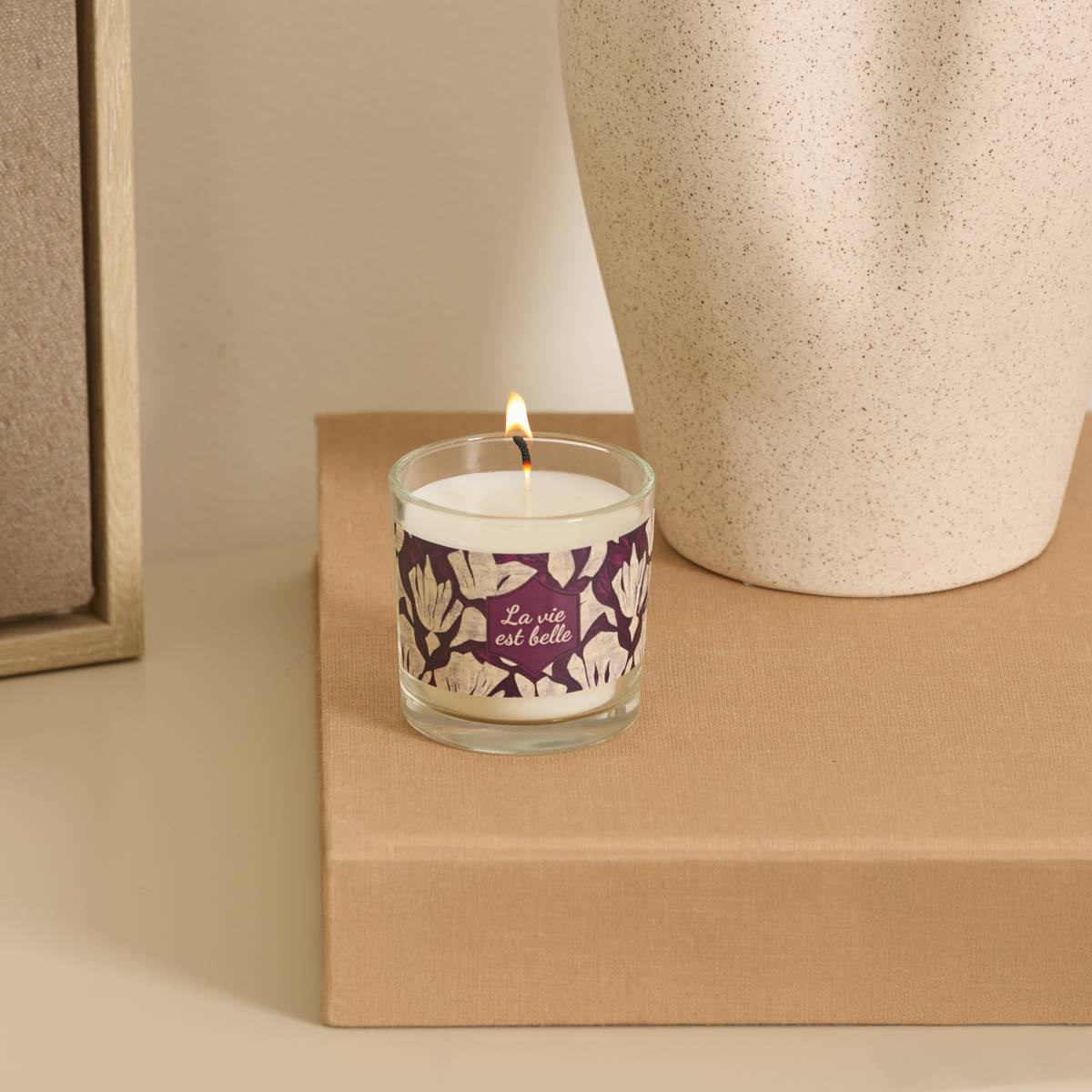 Scented candle "Daril" Vanilla, Multicolored, 45g
