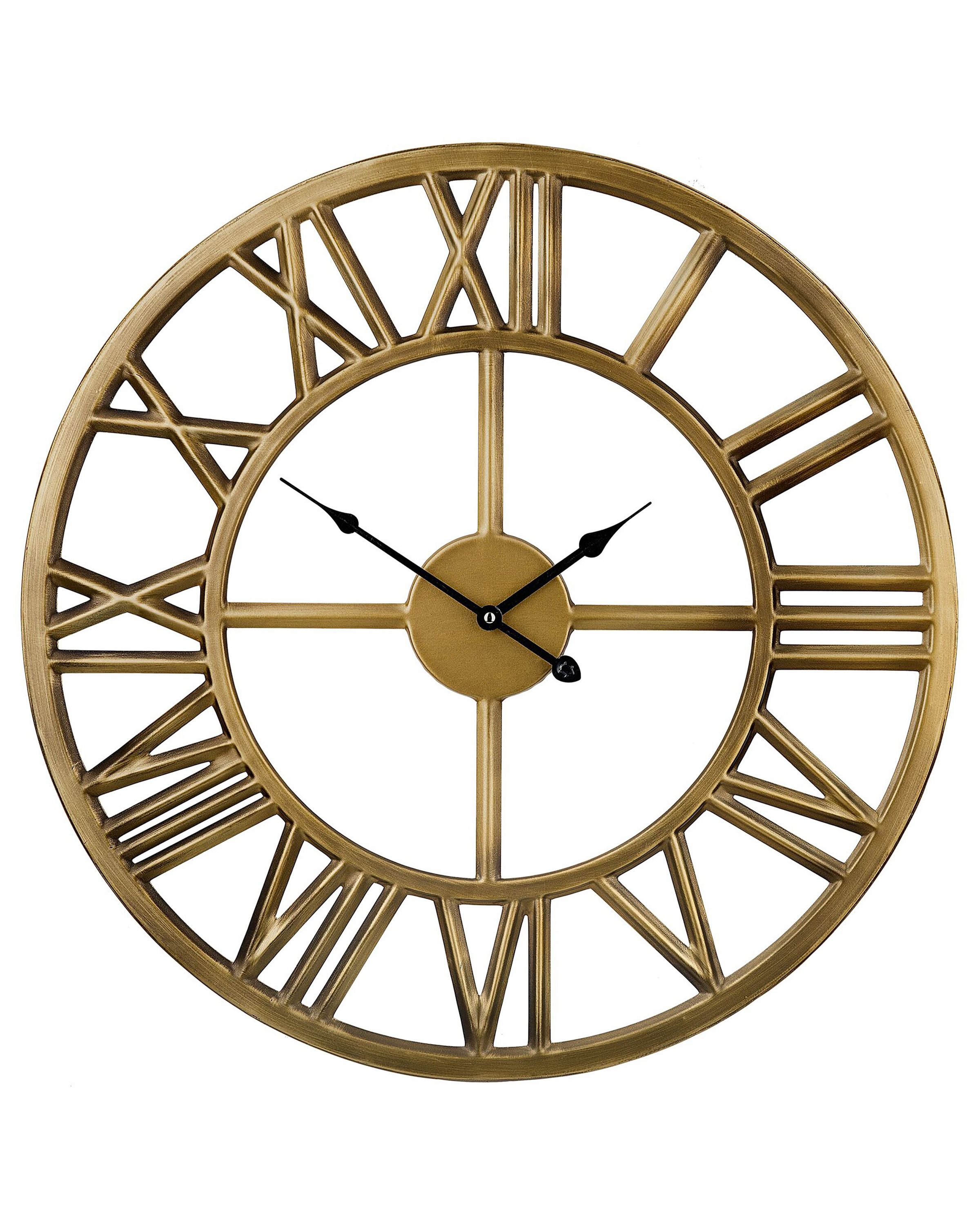 Wall Clock NOTTWIL 61 cm Metal Gold