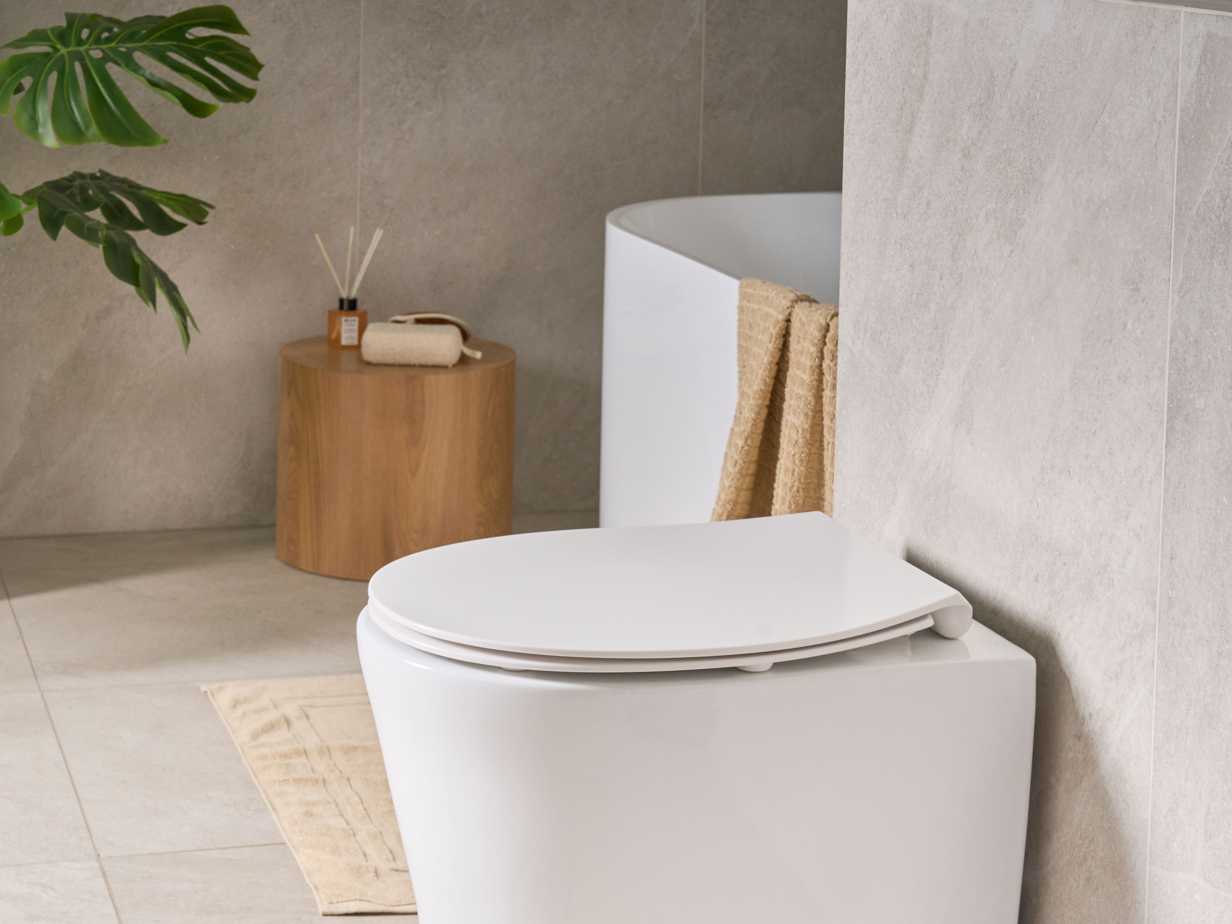 Toilet Seat PUTUMAYO Slim Soft Close Duroplast White