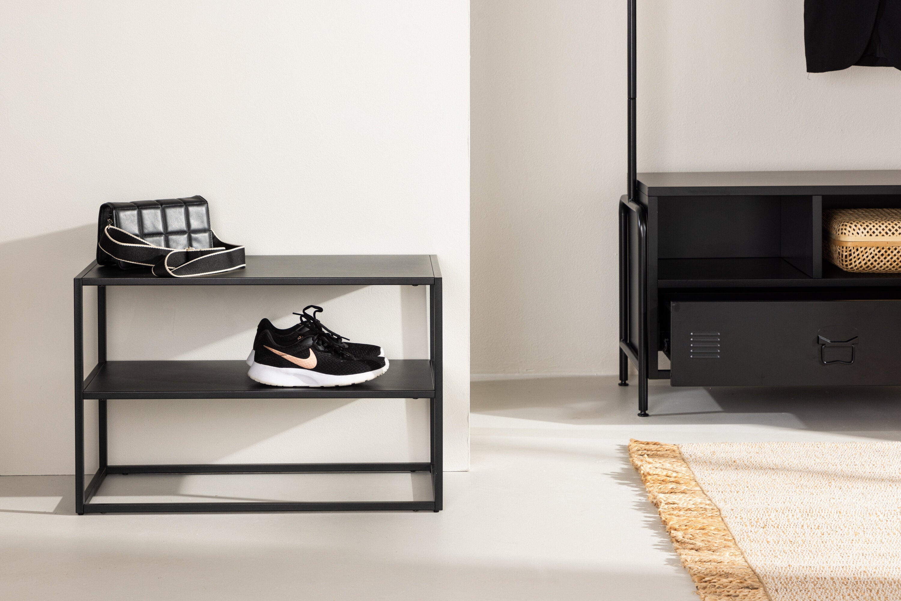 Rebellenclub Rangi Schoenen Opbergkast - Zwart