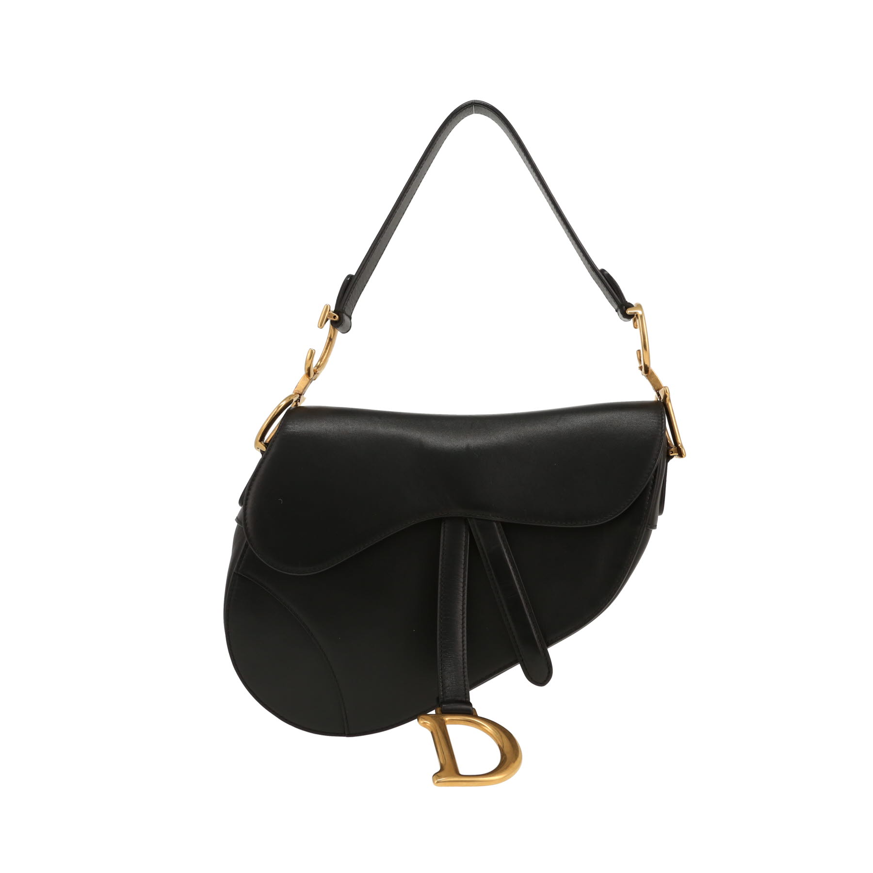 Dior Saddle shoulder bag in black leather1:1High-quality replica