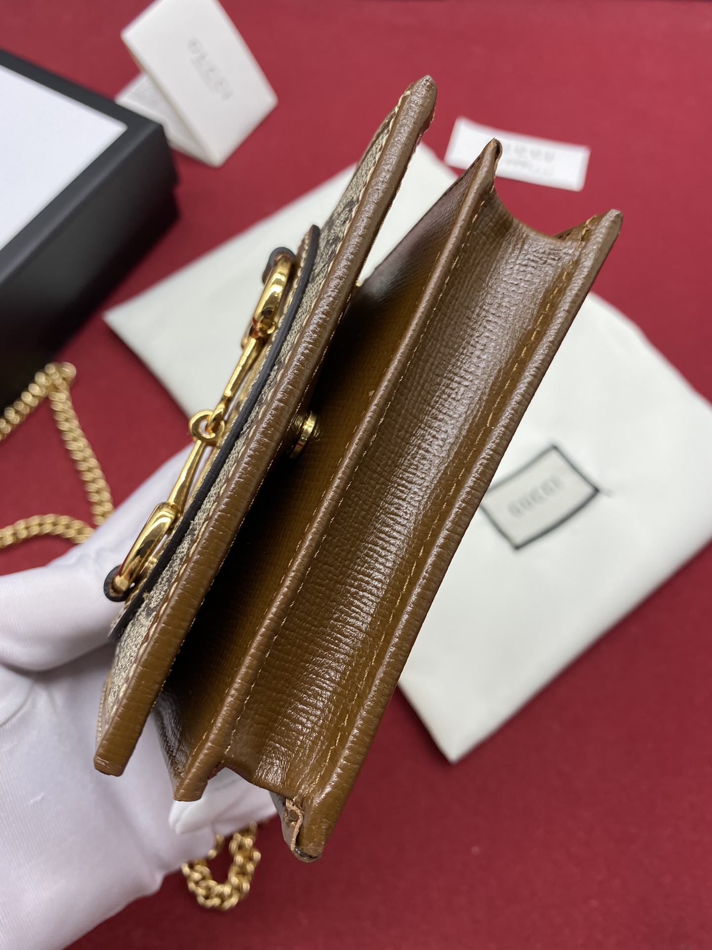 Replica Gucci Horsebit 1955 Card Case Wallet 6218871:1High-quality replica