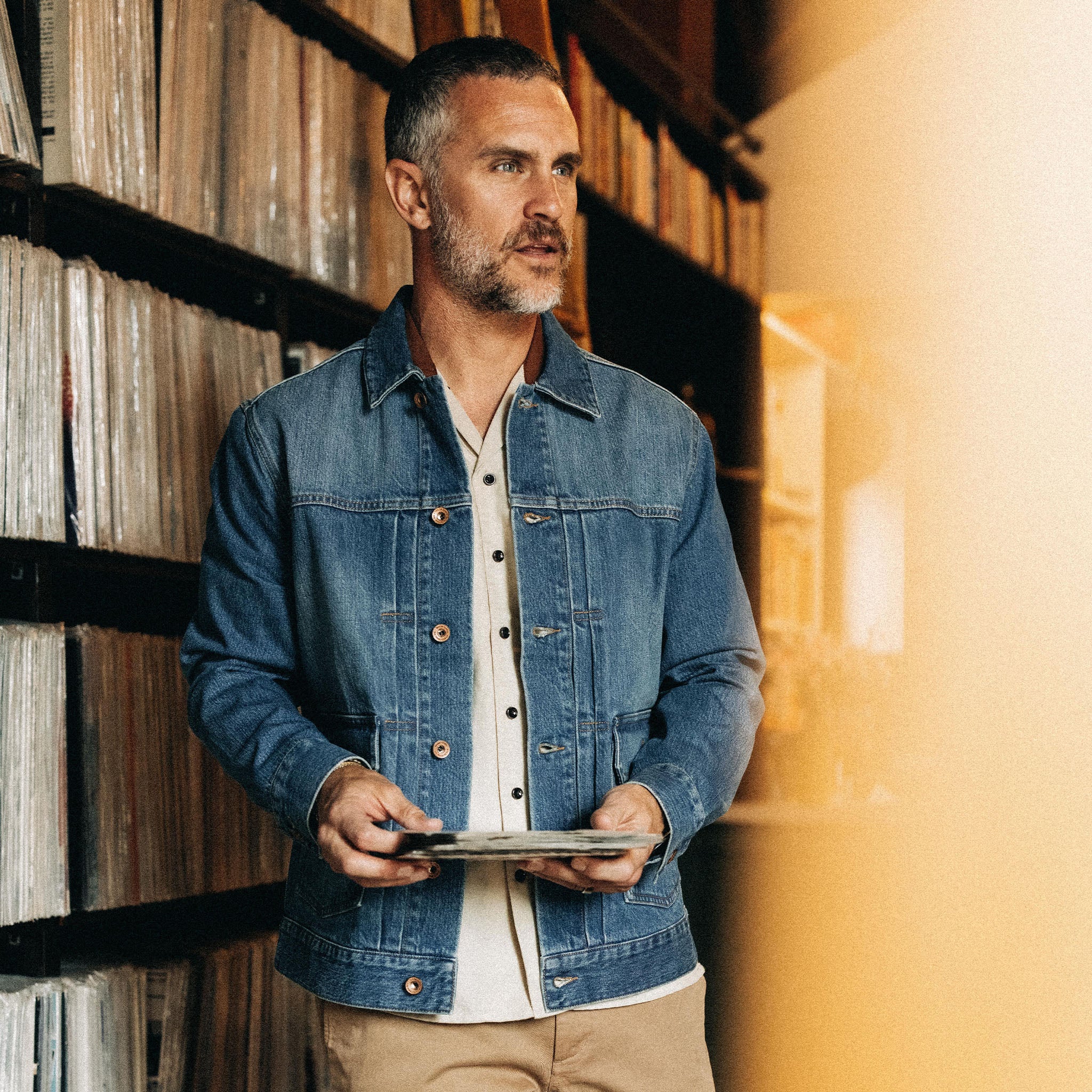 The Ryder Jacket in Sun Bleached Denim