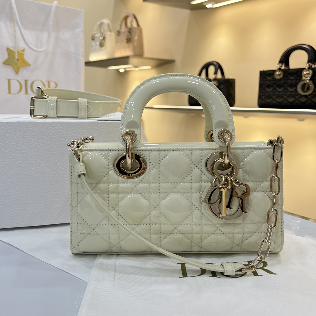 Dior Medium Lady D-Joy Bag White For Women 8,7in/22cm1:1High-quality replica