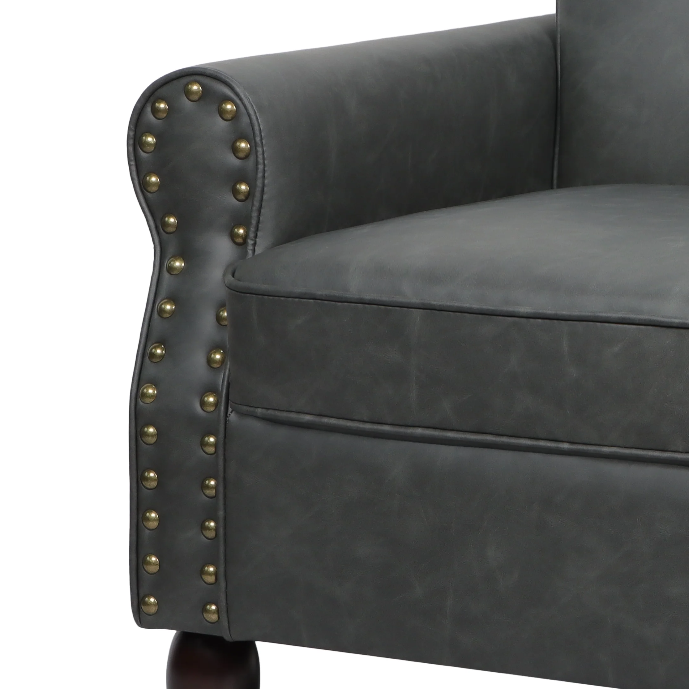 DREAMSIDEA Accent Chairs Upholstered Pattern Morden Armchair Comfy Linen Fabric Single Sofa for Living Room, Pattern White - Image 14