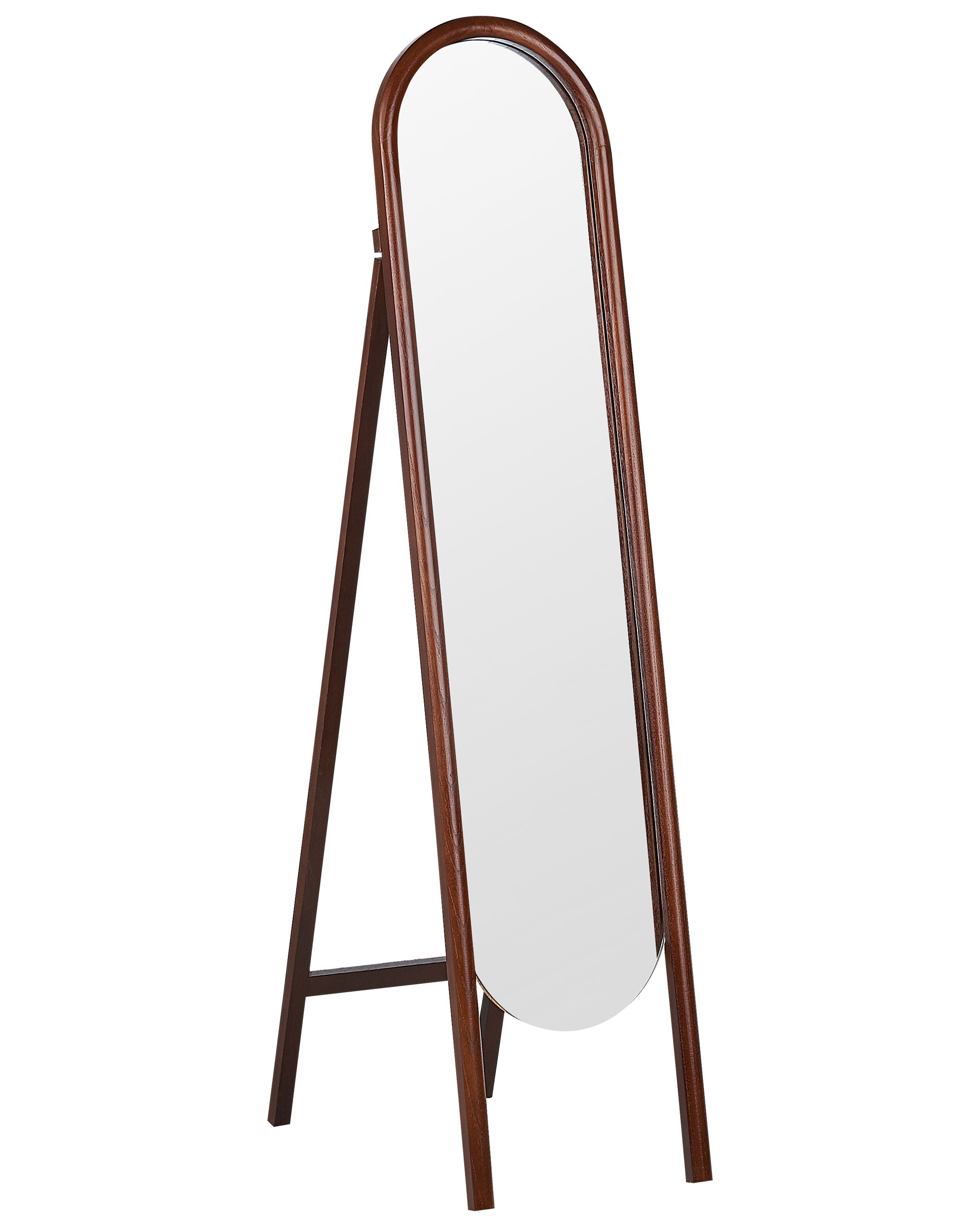 Standing Mirror CHELLES 150 cm Paulownia Wood Dark Brown