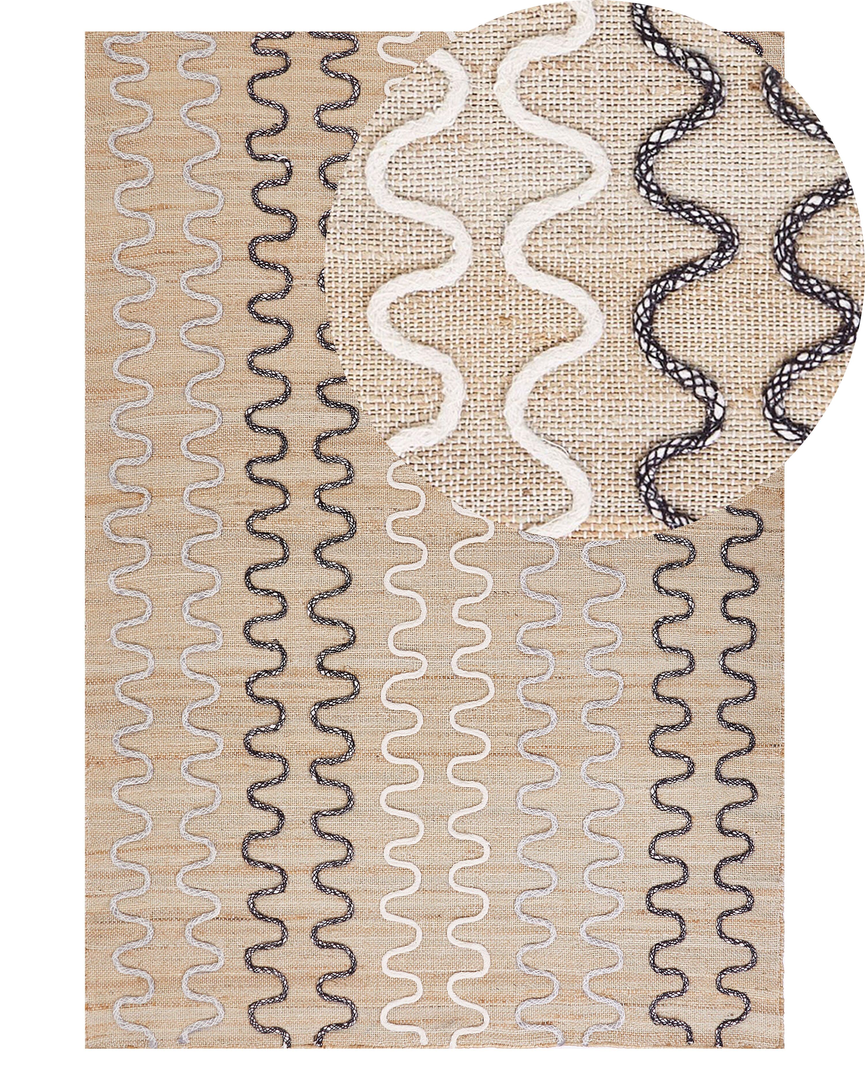 Rug SOGUT Beige 140 x 200 cm Jute