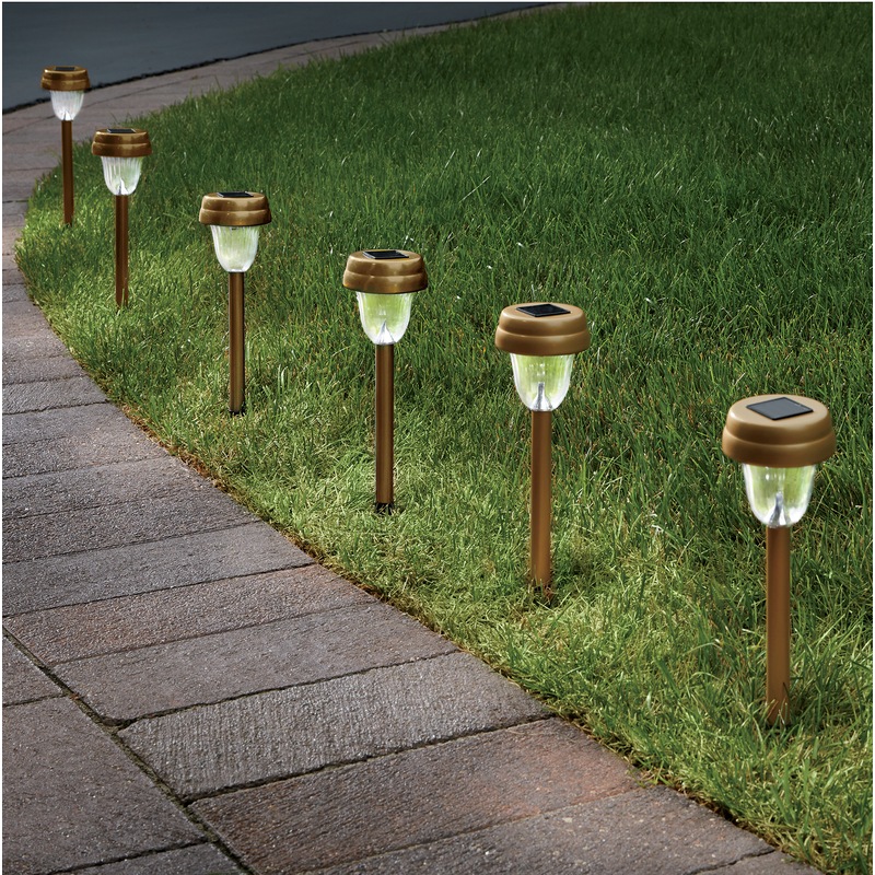6-Piece Solar Stake Light Set - MIDNIGHT VELVET CATALOG