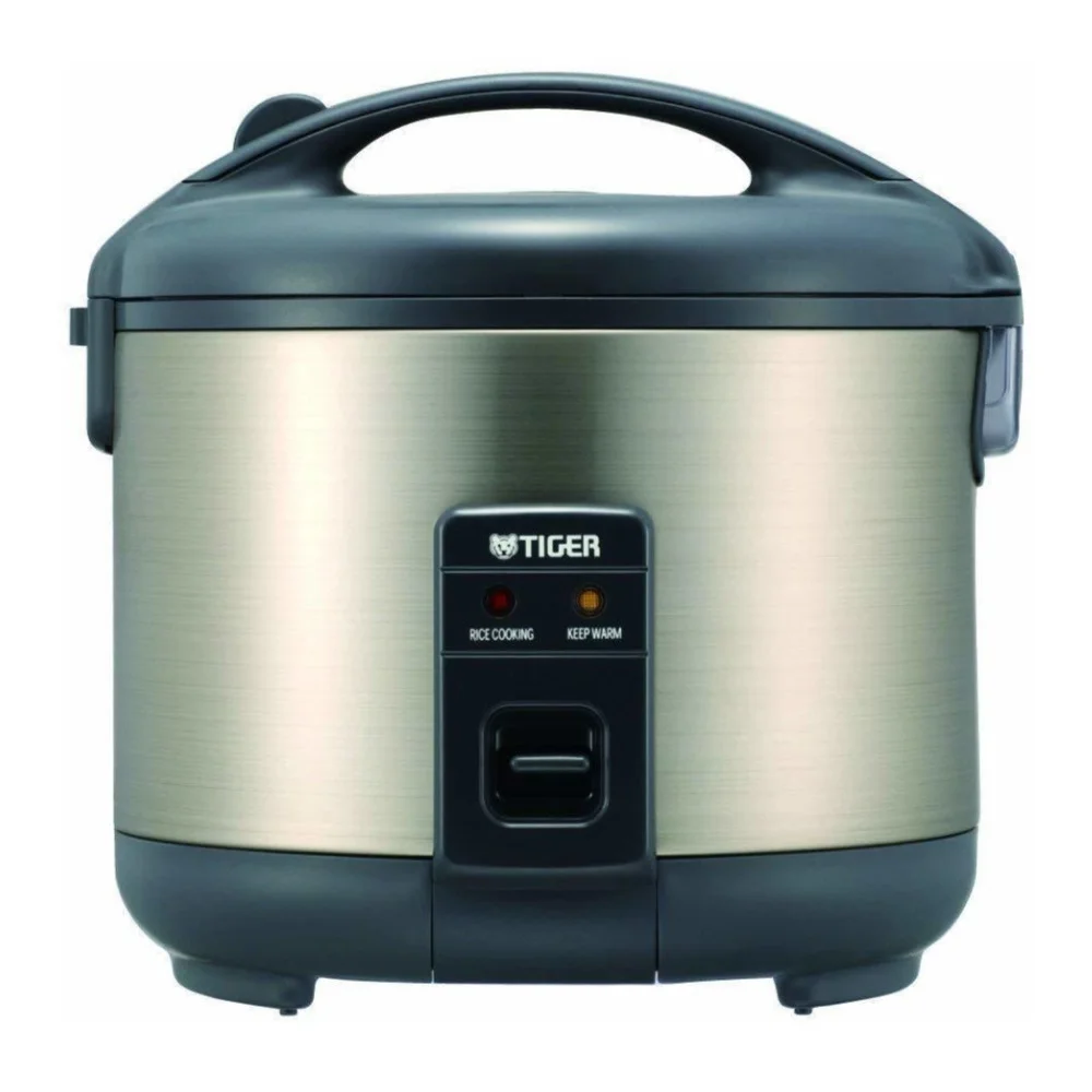 Tiger JNP-S18U Stainless Steel 10-Cup Rice Cooker (Urban Satin) with Washing Bowl and Spoon
