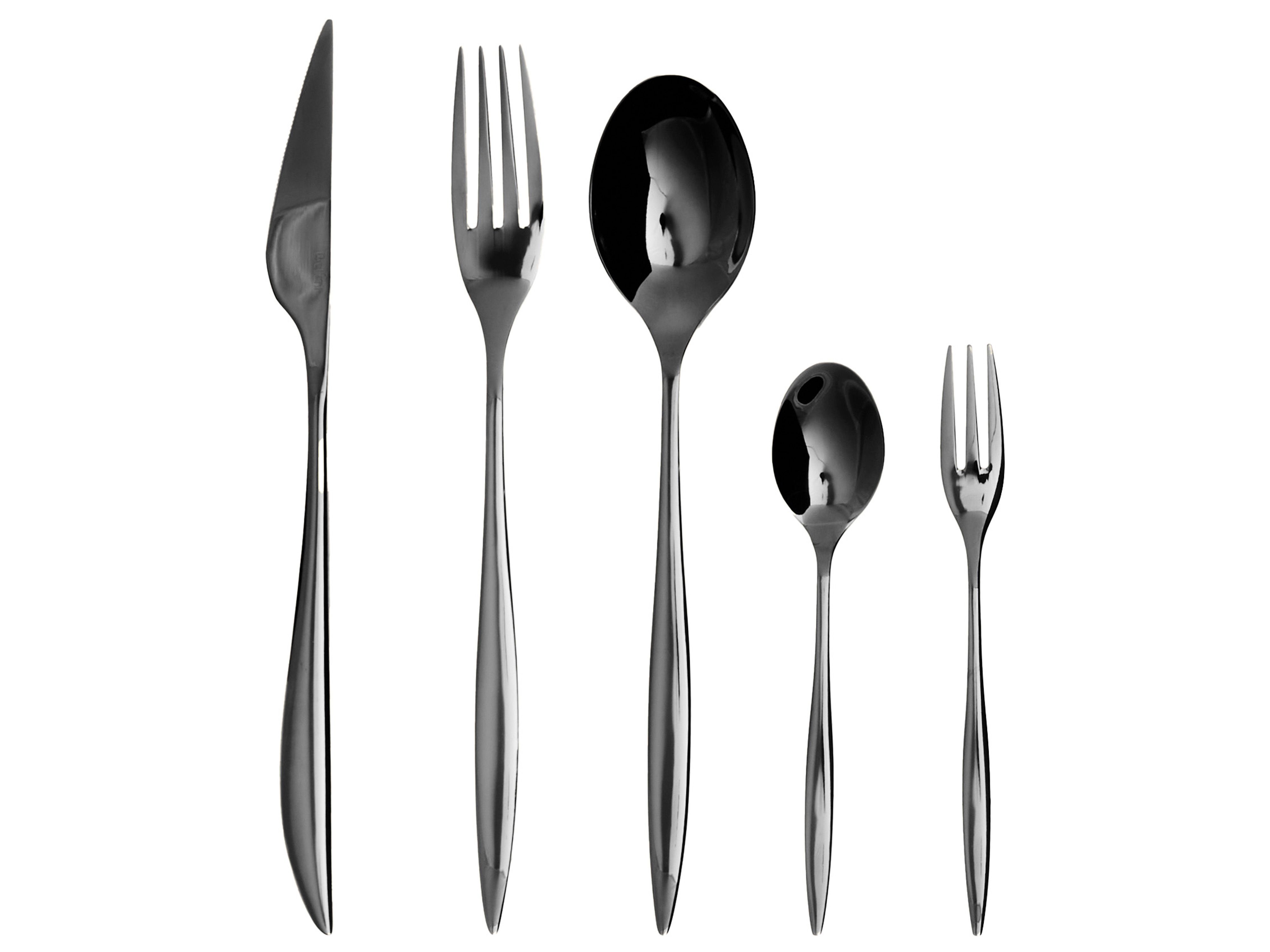 30 Piece Cutlery Set FARFALLE Black