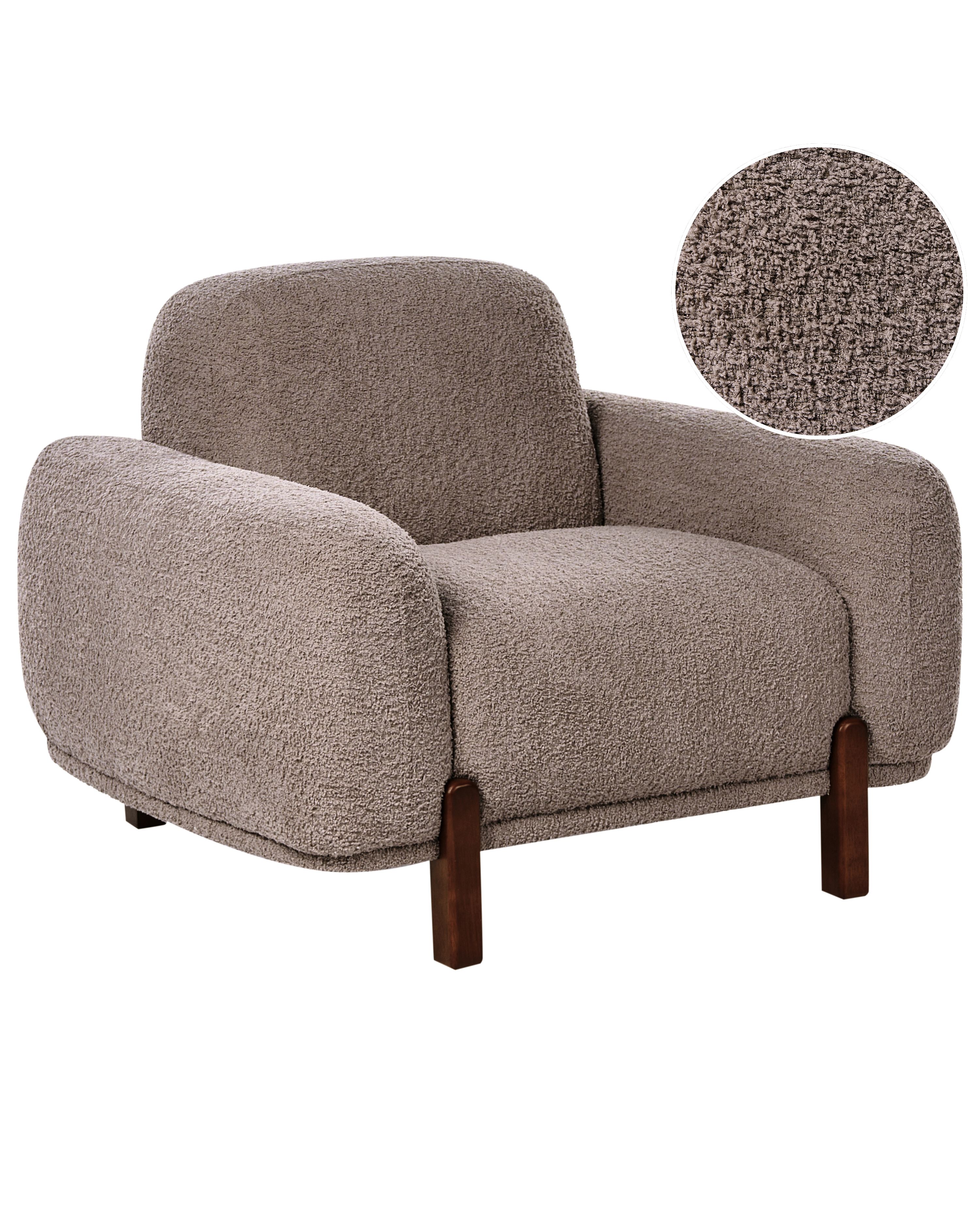 Armchair ODNES Boucle Taupe