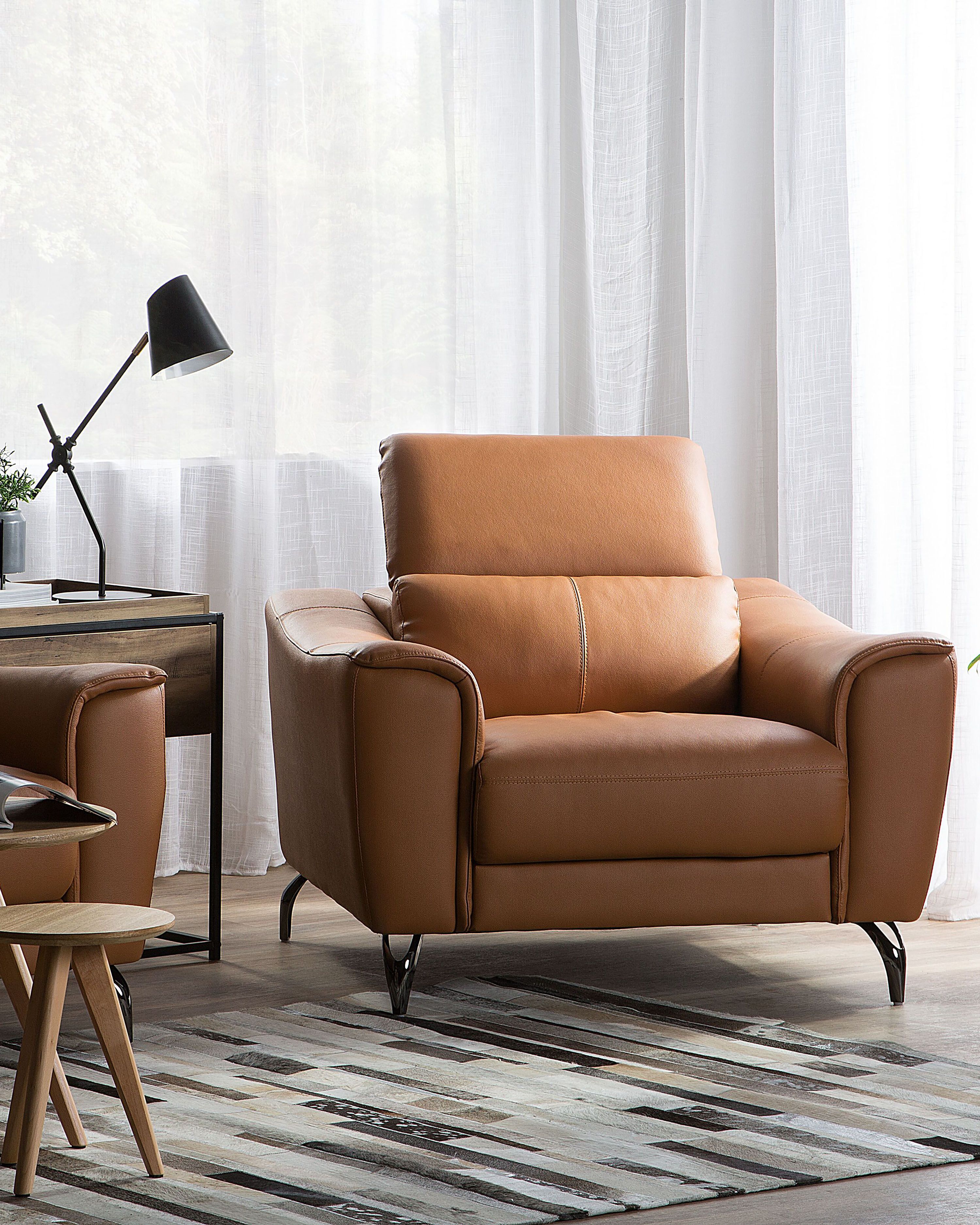Armchair NARWIK Leather Brown