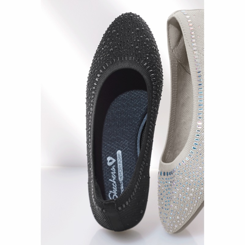 Skechers Stretch Fit® Cleo Mesmerizing Nights Beaded Slip-On - MIDNIGHT VELVET CATALOG
