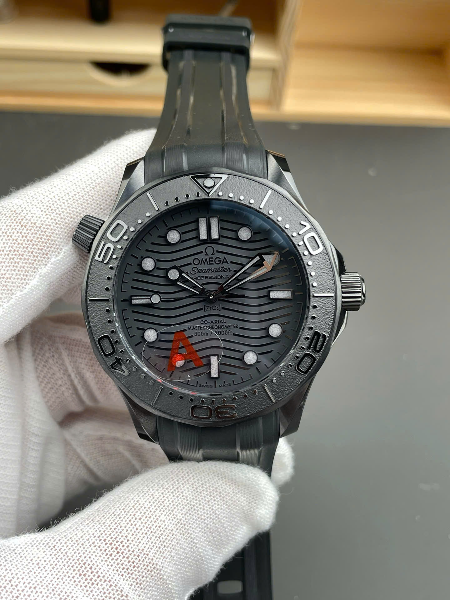 Omega Seamaster Diver 300M Black Black Ceramic Luxury Fake Watches VS Factory Men s 42mm - Top club