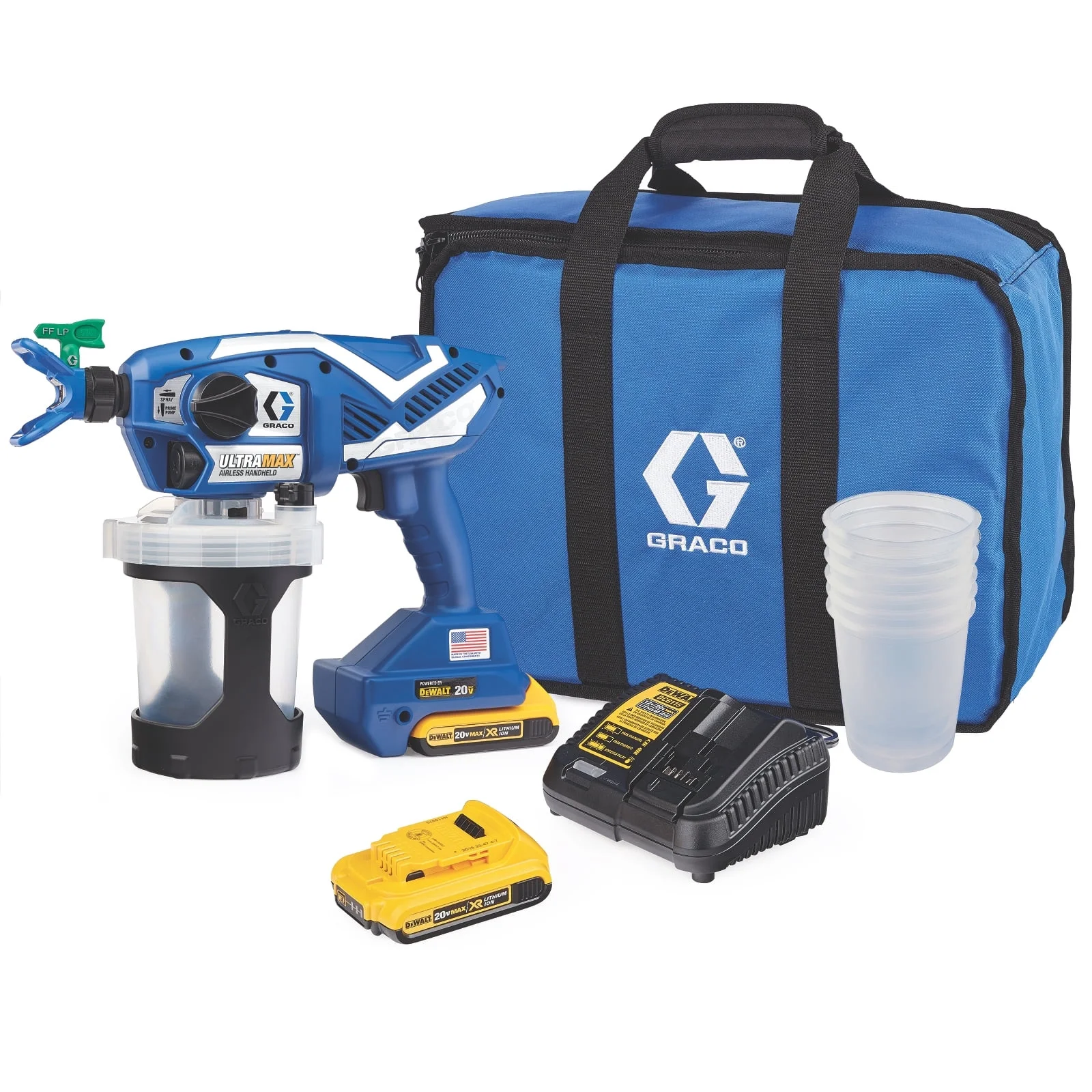 Graco 17M367 Ultra Max Cordless Handheld Airless Paint Sprayer, Blue & White