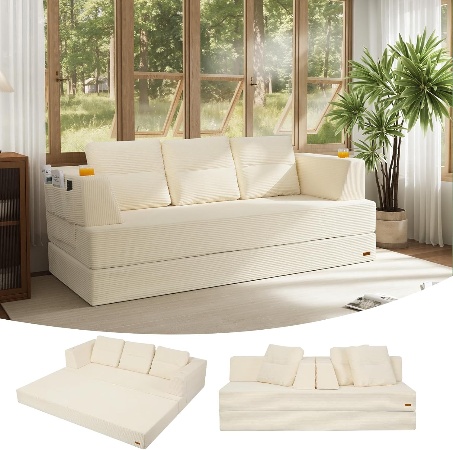 COMAX Futon Sofa Bed Queen, 79