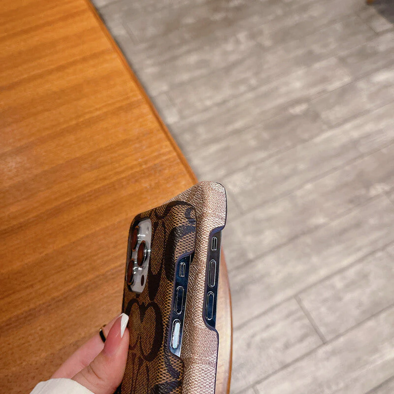 Classic Coach iPhone Case Brown -JDK241426 - Wholesale & Influencer