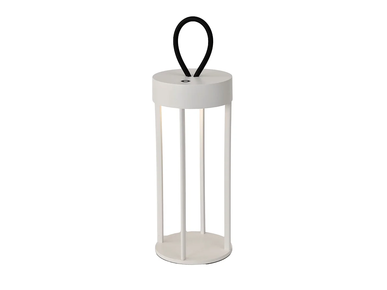 Petite lanterne blanche à poser LED dimmable pour extérieur - Astréa