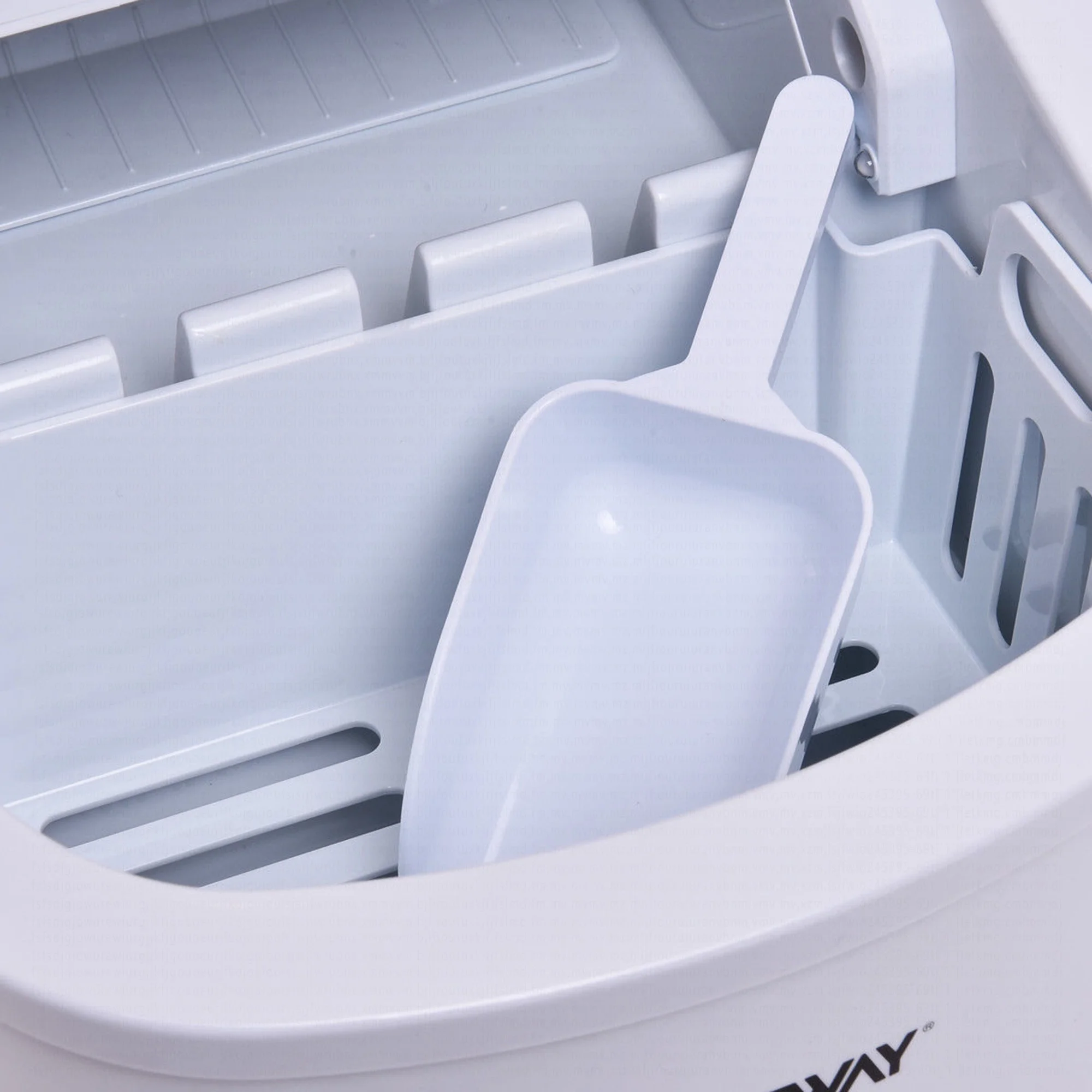 Costway Silver Portable Compact Electric Ice Maker Machine Mini Cube 26lb/Day - Image 50