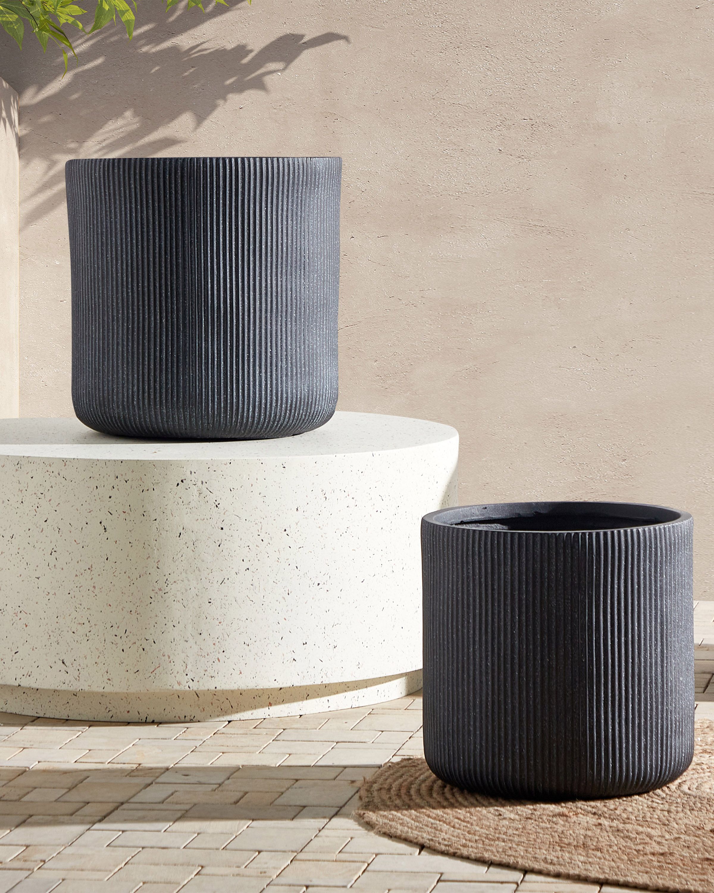 Plant Pot OREOI 37 cm Graphite Grey