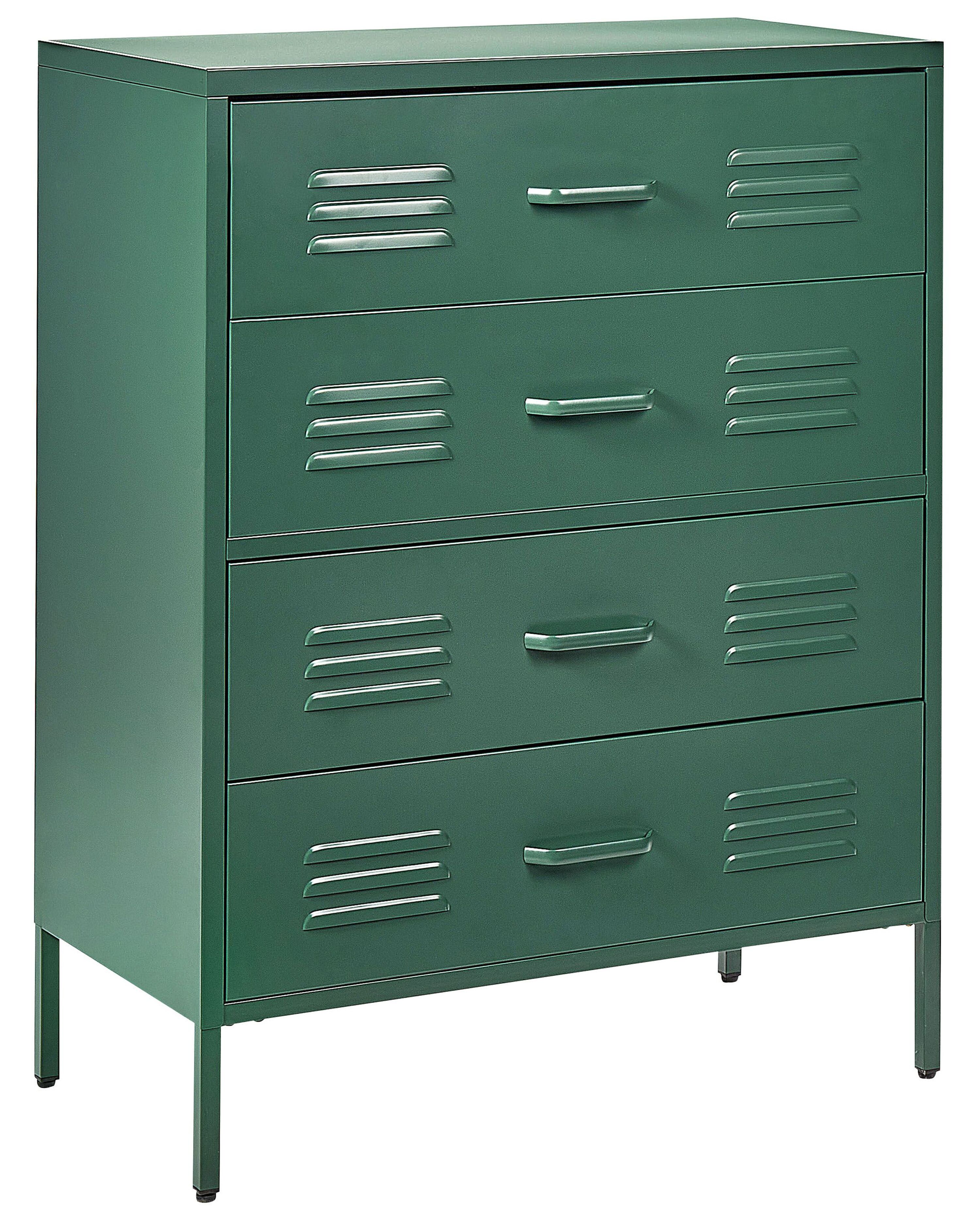 Chest of Drawers ENAGO Metal Dark Green