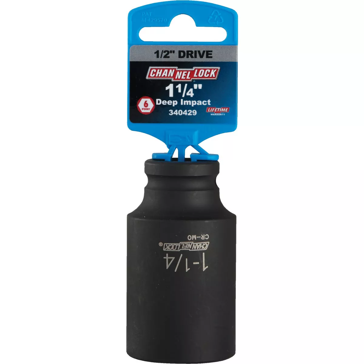 Channellock 1/2 In. Drive 1-1/4 In. 6-Point Deep Standard Impact Socket