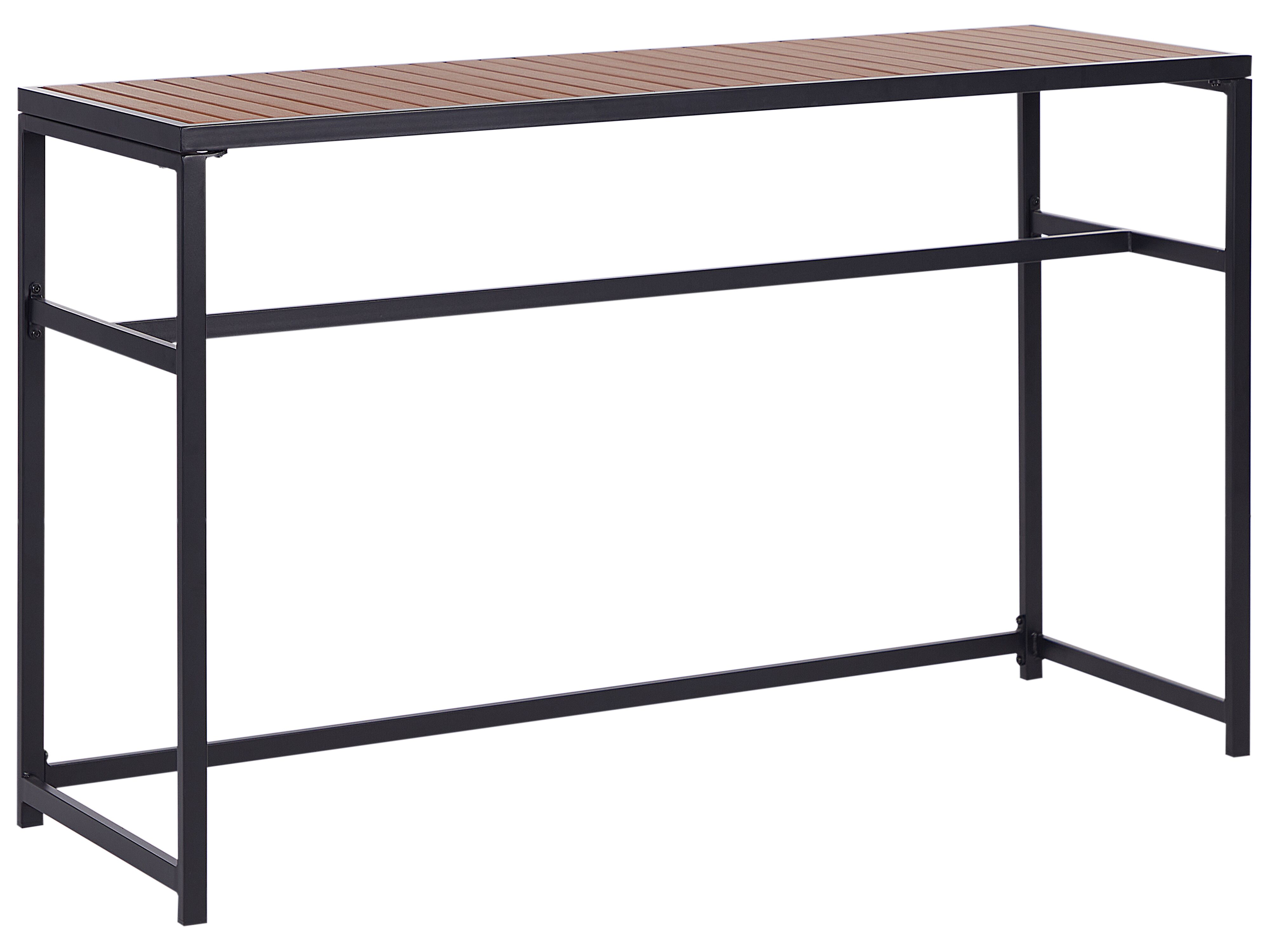 Garden Bar Table AVETRANA 150 cm 50 cm Black