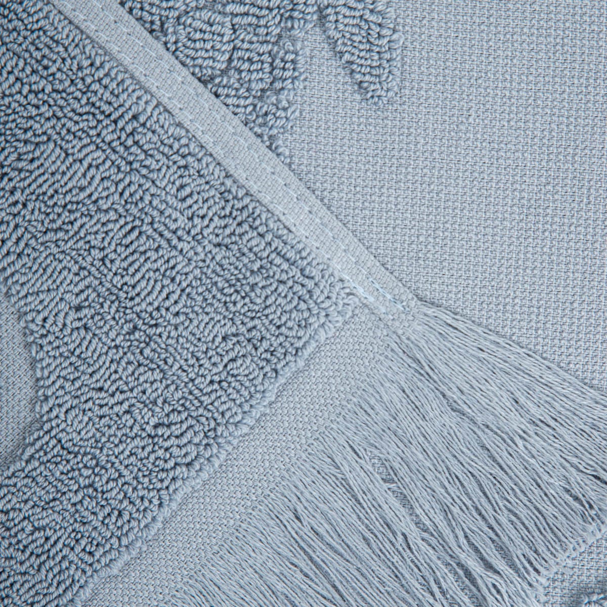 Ręcznik plażowy MAREA niebieski z haftem w żółwie 100x150 cm