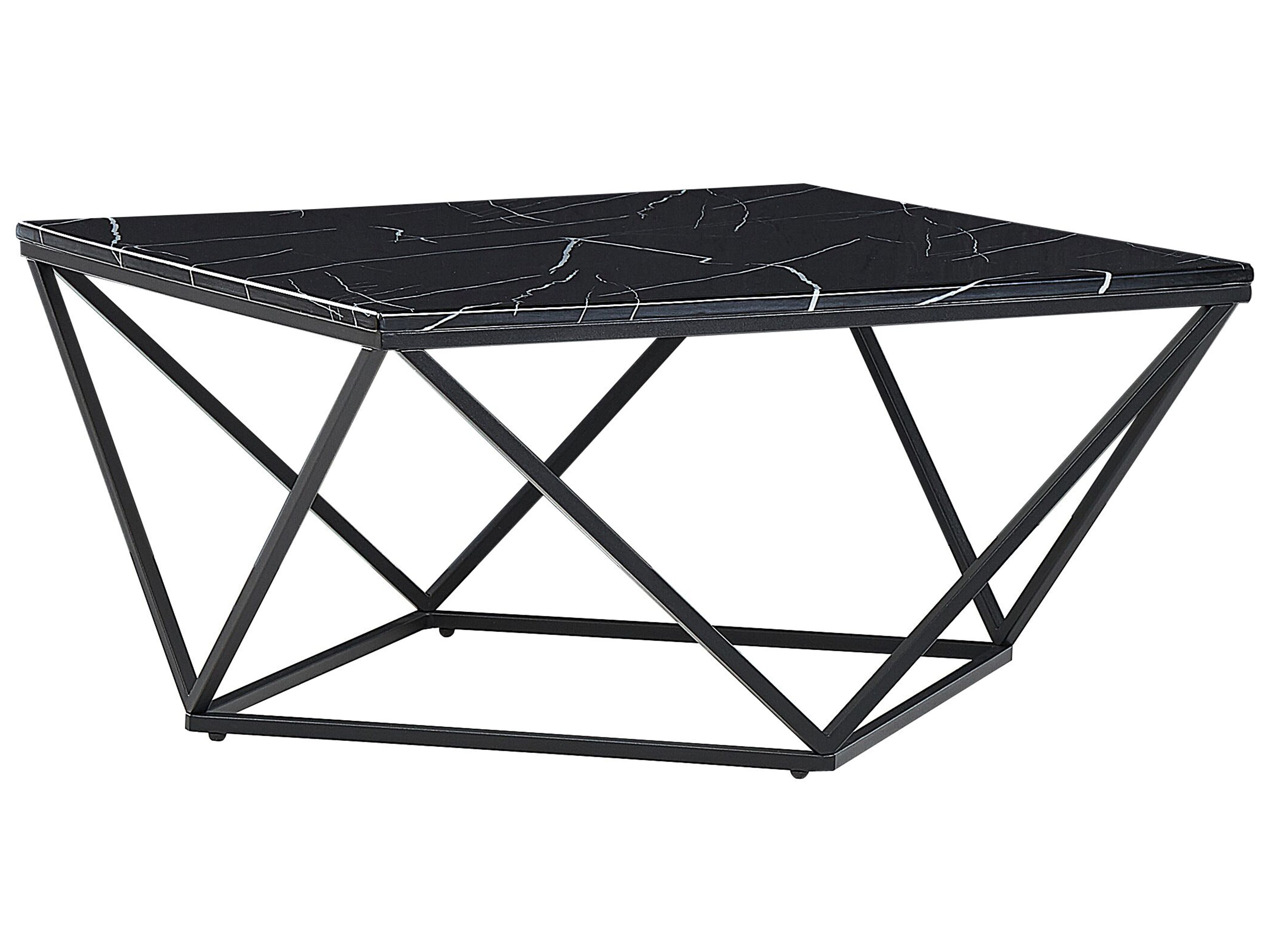 Coffee Table MALIBU Black Marble