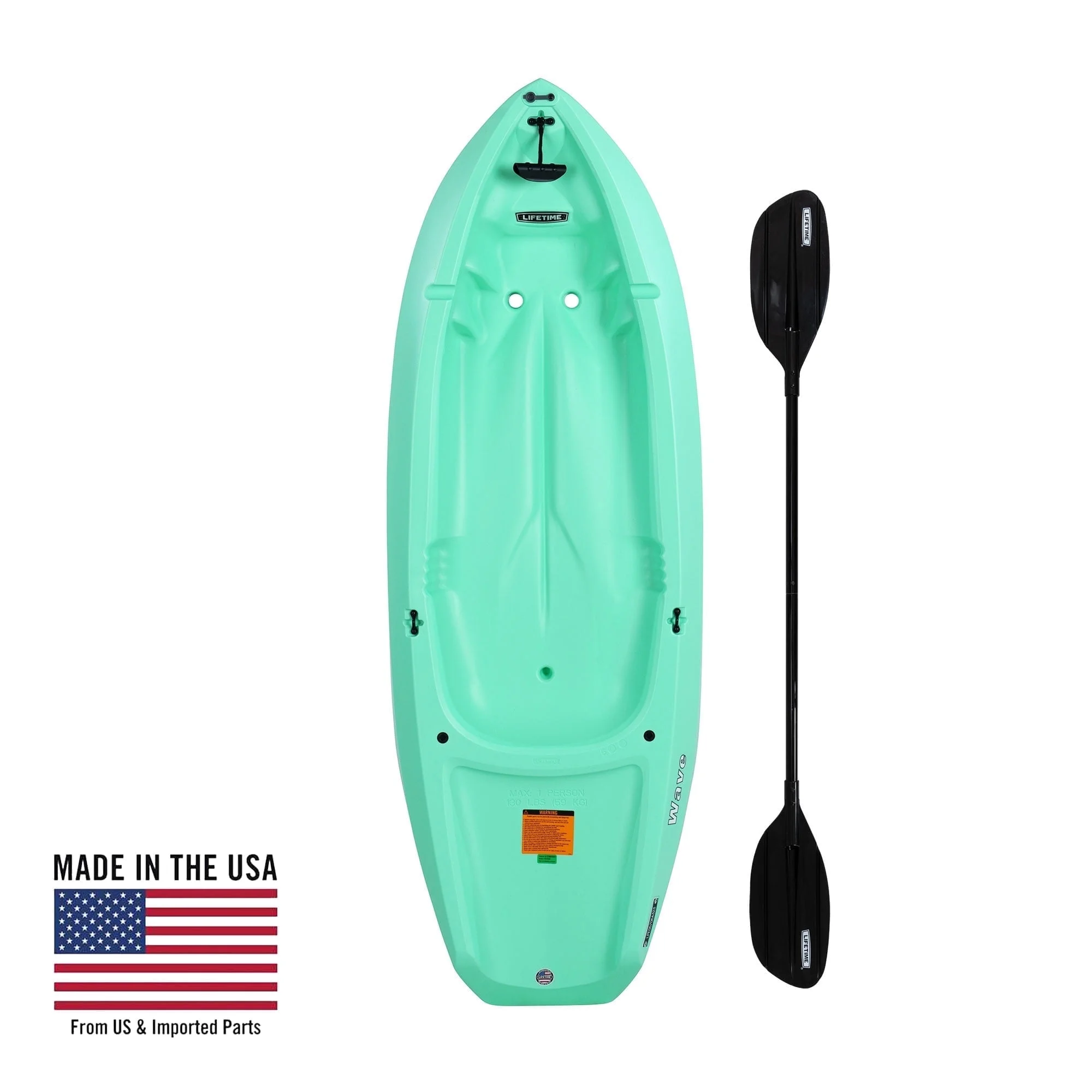 Lifetime Wave 6 ft Youth Kayak, Fire Red (91401) - Image 32