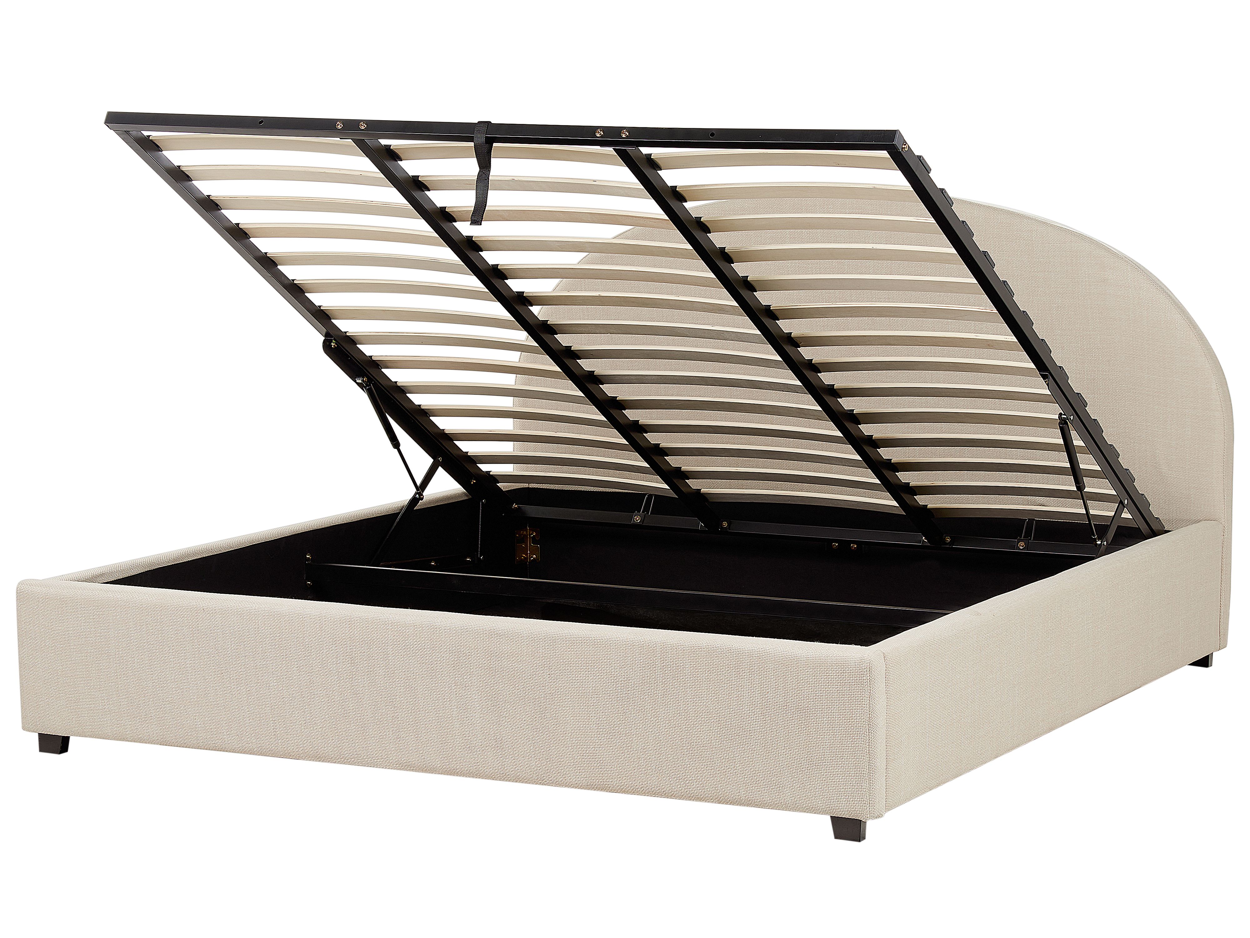 Ottoman Bed Fabric VAUCLUSE 180 x 200 cm (EU Super King) Sand Beige