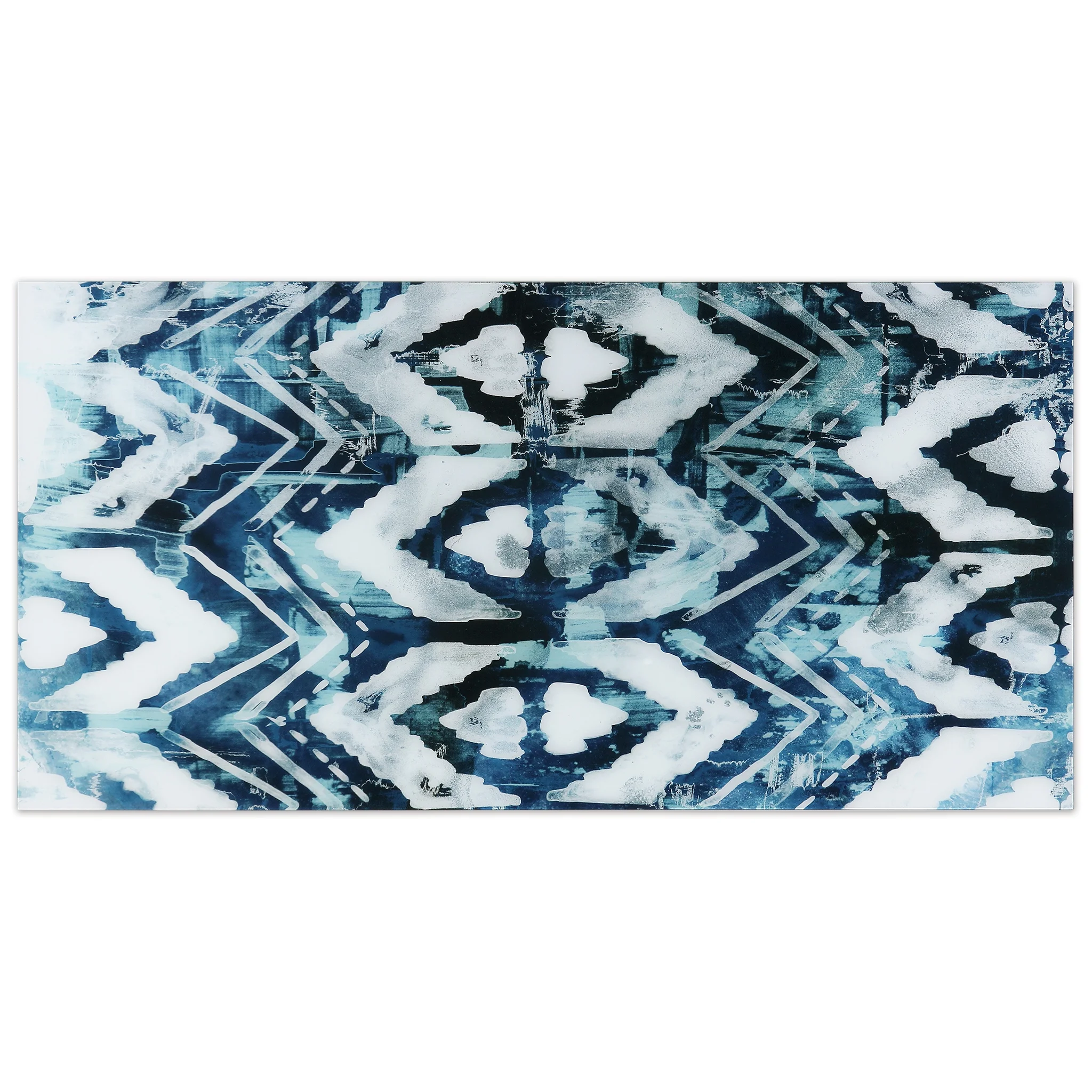 Empire Art Direct Blue Splash Frameless Free Floating Tempered Glass Panel Graphic Wall Art, 72" x 36", Ready to Hang - Image 69