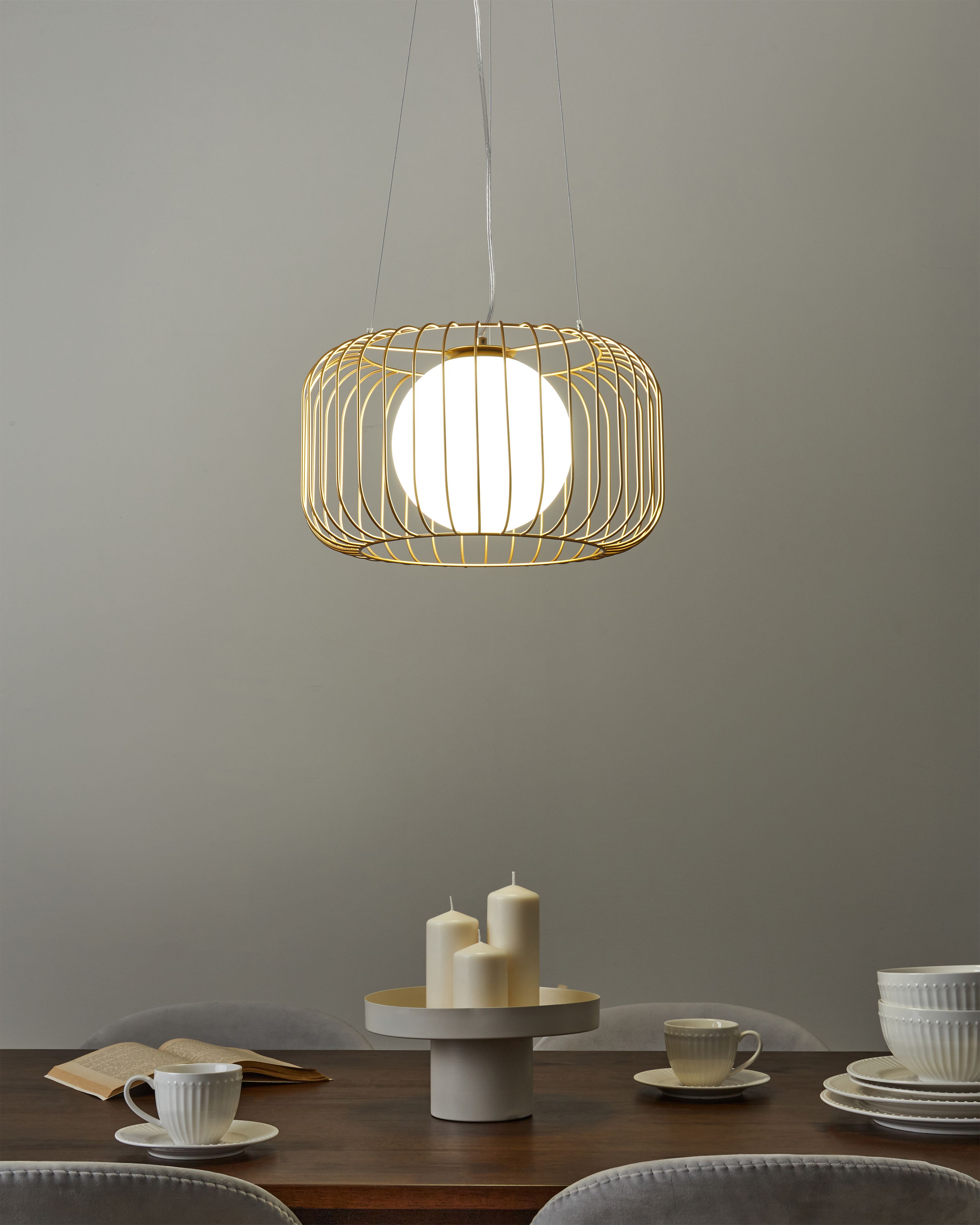 Pendant Lamp BAIROA Metal Gold