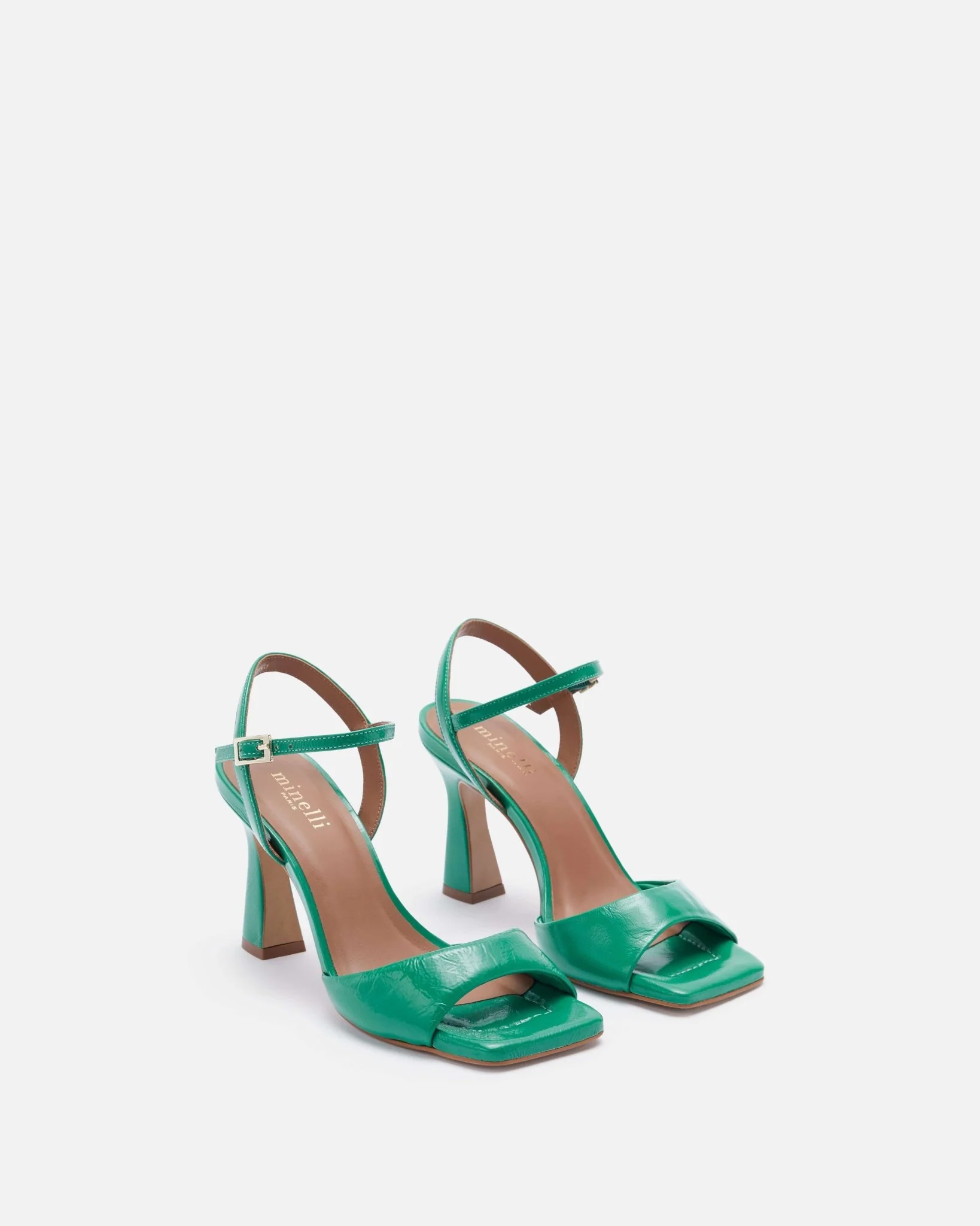 SANDALES KINCY/CRK JADE - Sandales à talons cuir craquelé