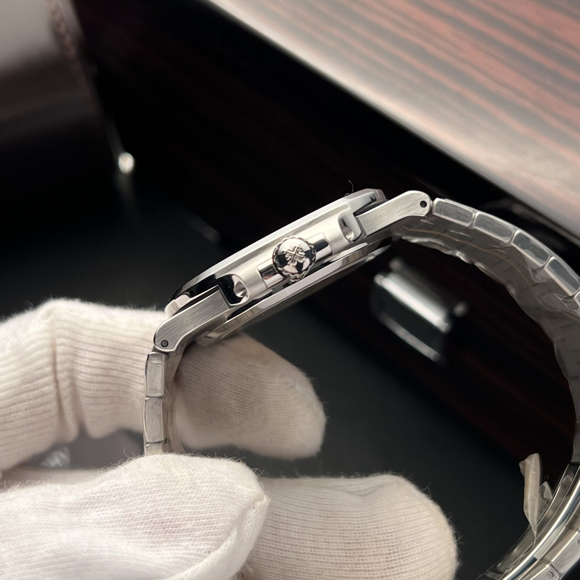Patek Philippe Nautilus 5723 Replica 11 Watch Blue Dial With Diamond Bezel 40mm - Top club
