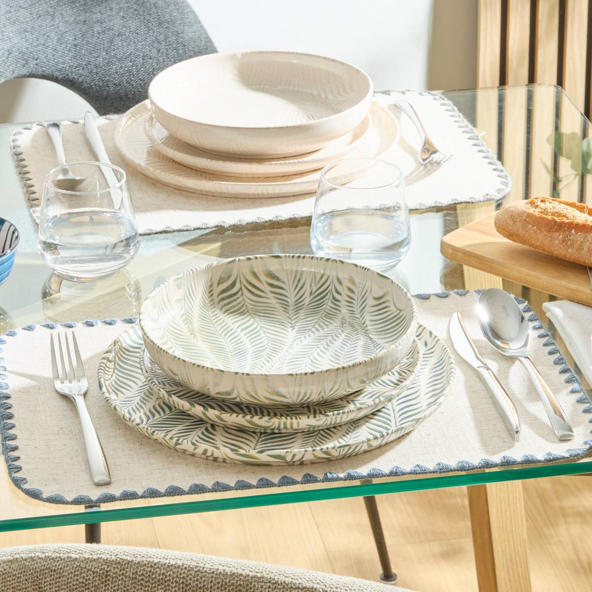 Deep plate "Gina" Stoneware (ceramic), D.22 cm