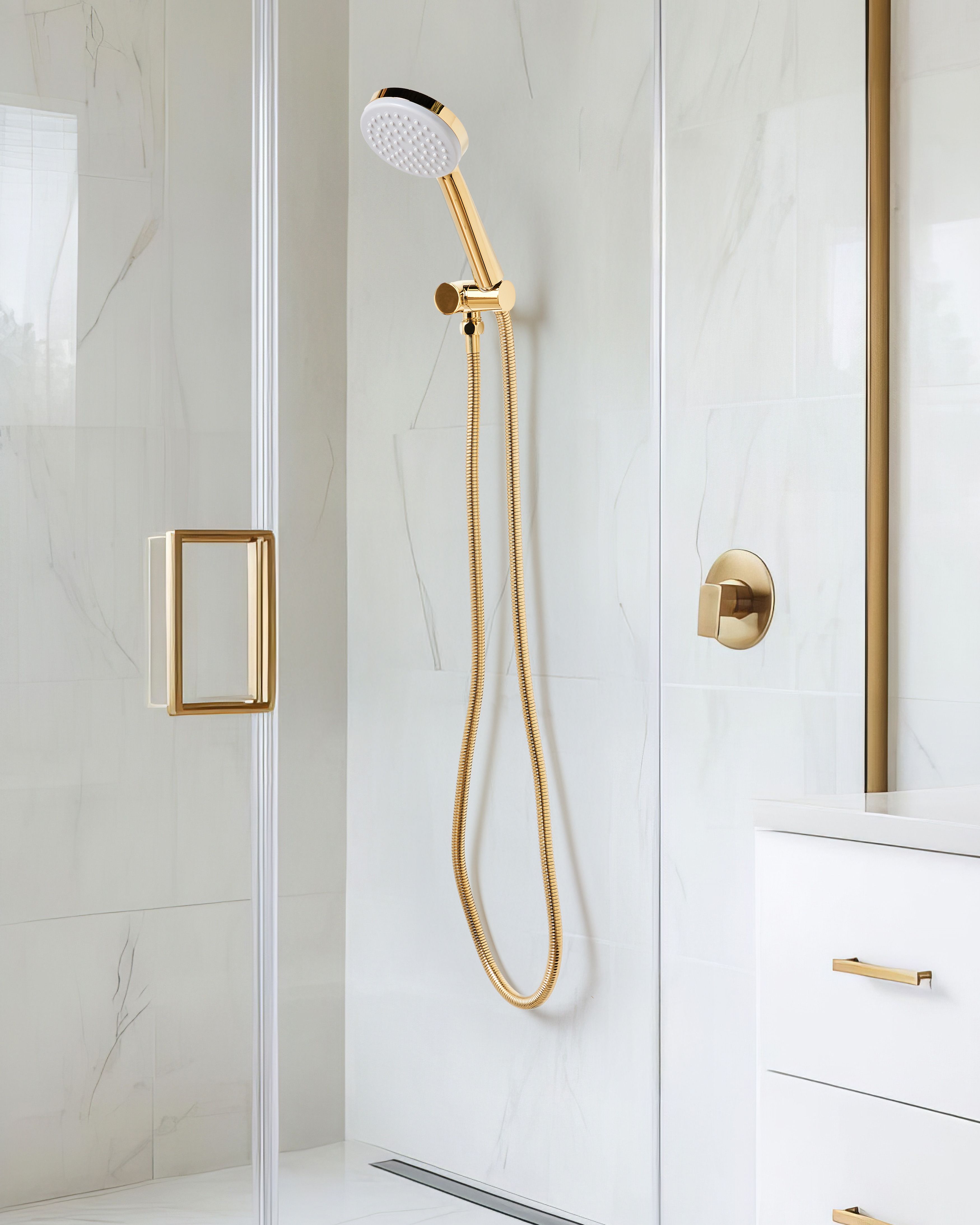 Shower Head and Hose Kit AYPATE Gold