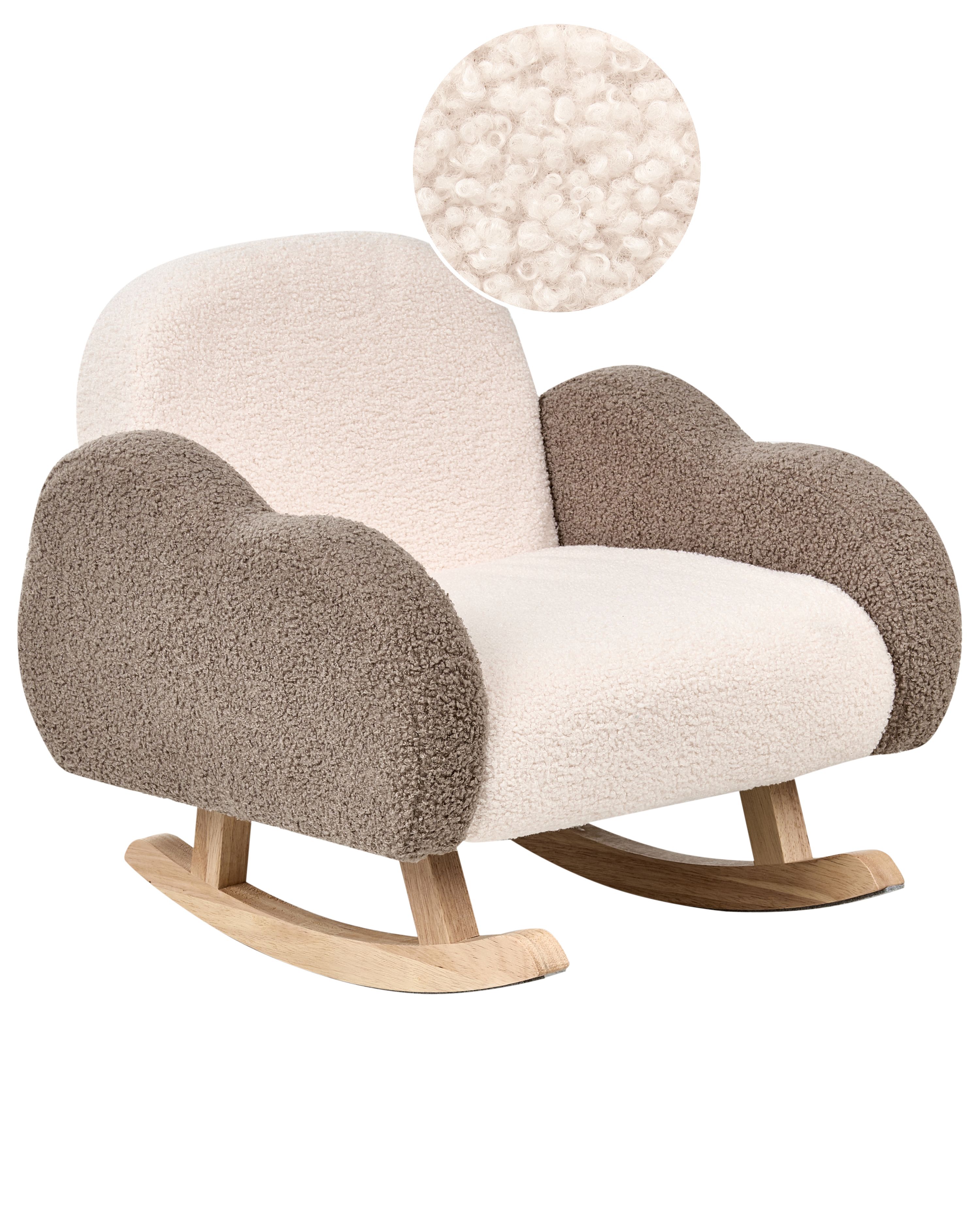 Kids Rocking Chair Cloud SKARE Boucle Beige