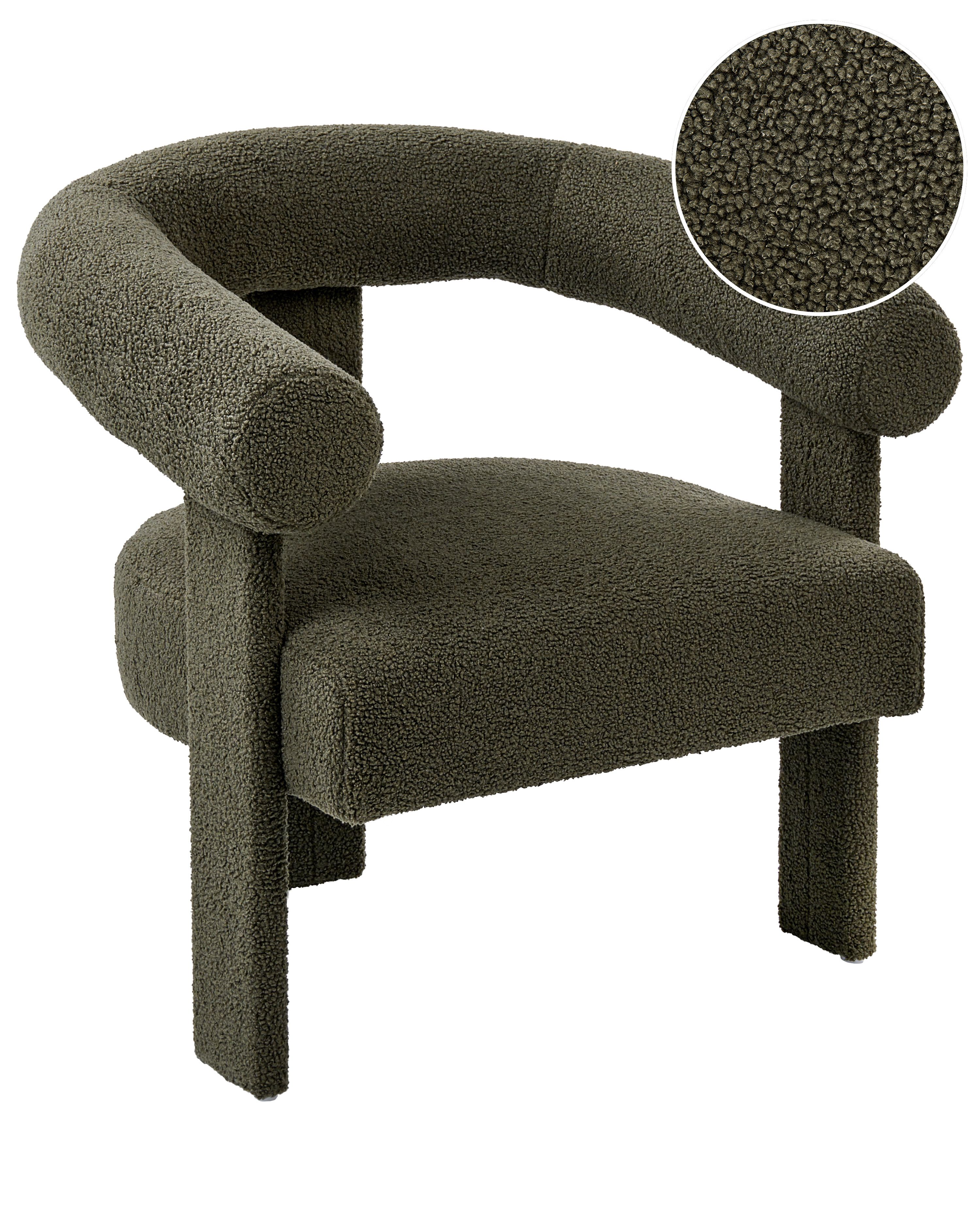 Armchair ILBRO Boucle Dark Green