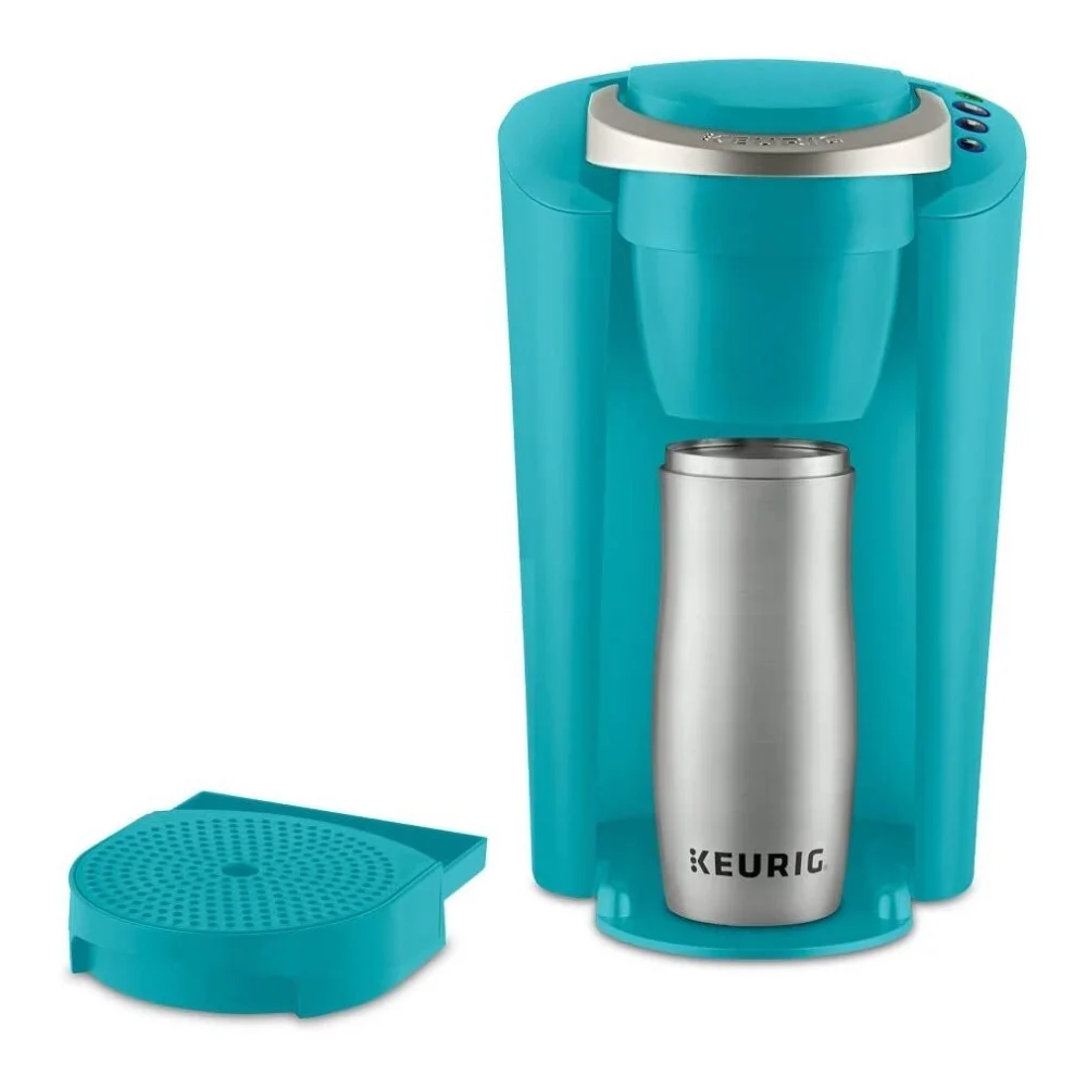 Keurig K-Compact Single-Serve Coffee Maker (Turquoise) with Tumbler Bundle