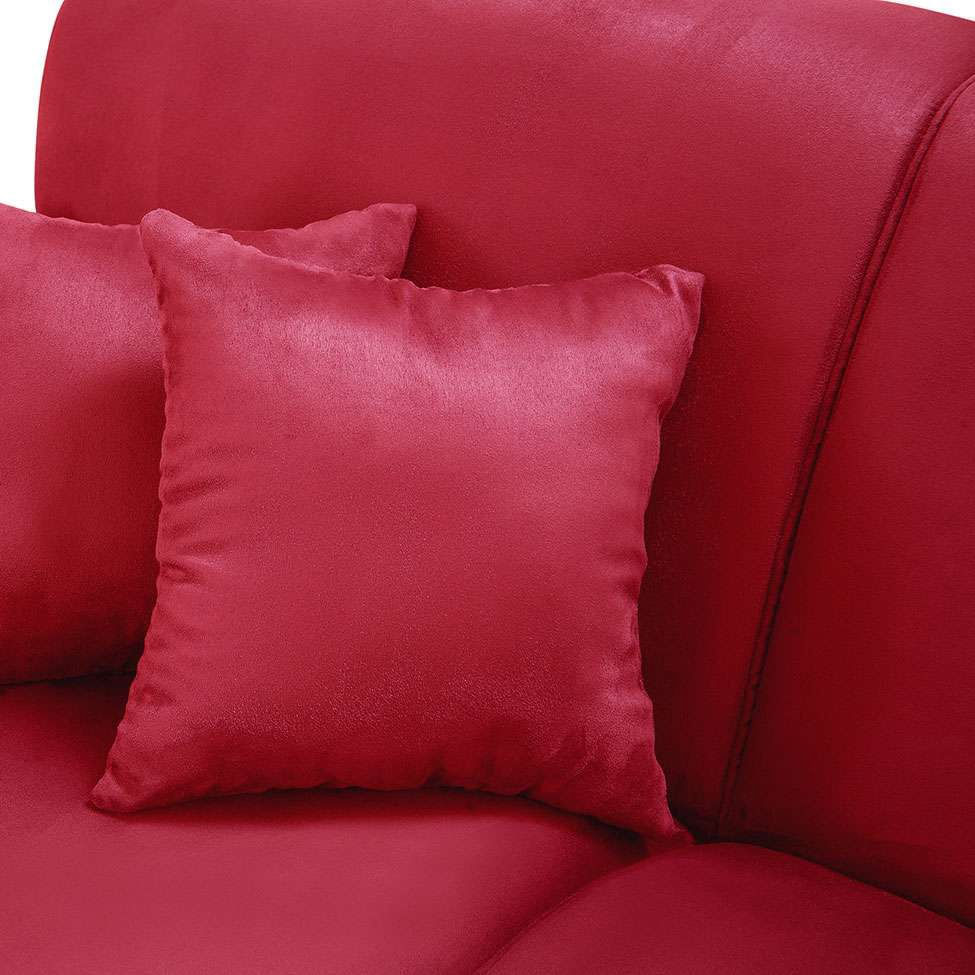 Sofá 3 Lugares Manuela Suede Vermelho em Promoção | Ofertas na Americanas
