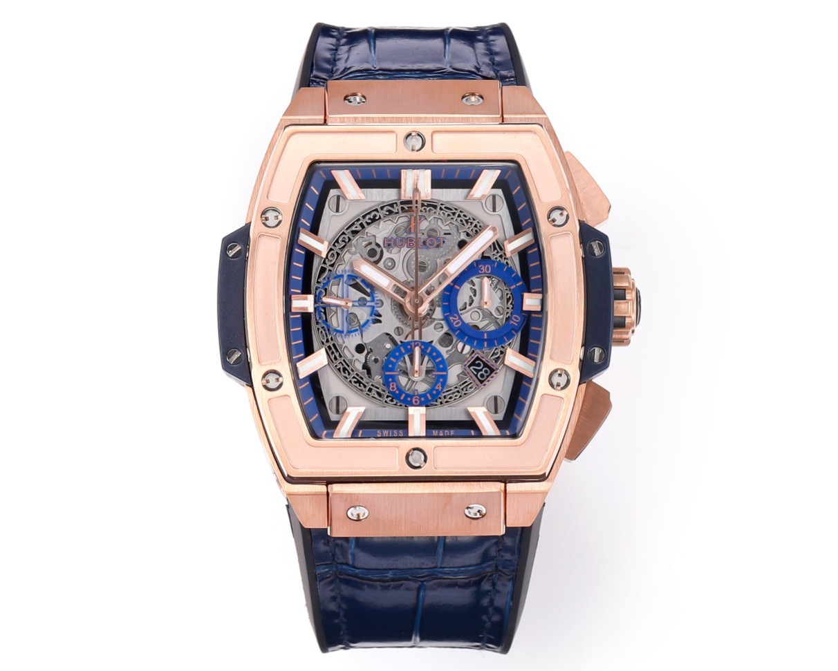 Hublot SPIRIT OF BIG BANG Chronograph, 45 mm Textured rubber strap(1:1 replica) - Top club