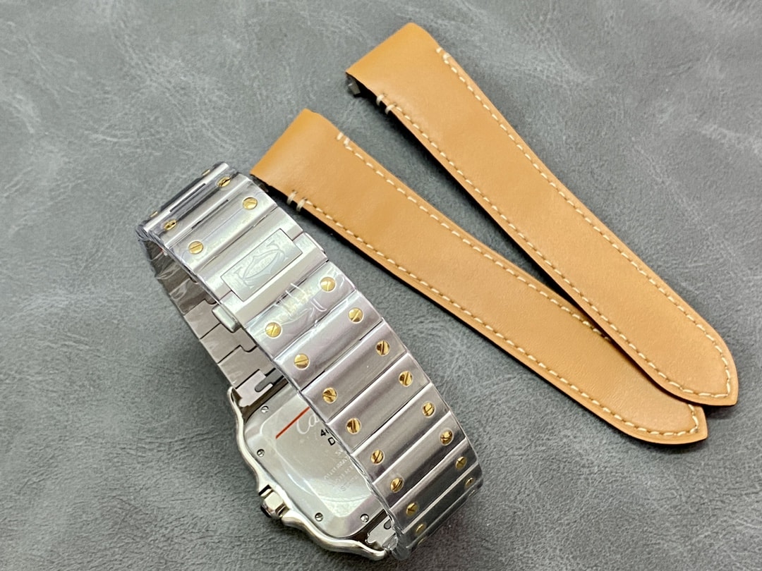 Fake cartier watch Santos large model mechanical movement Steel/Yellow Gold W2SA0009 BVF(1:1 replica) - Top club