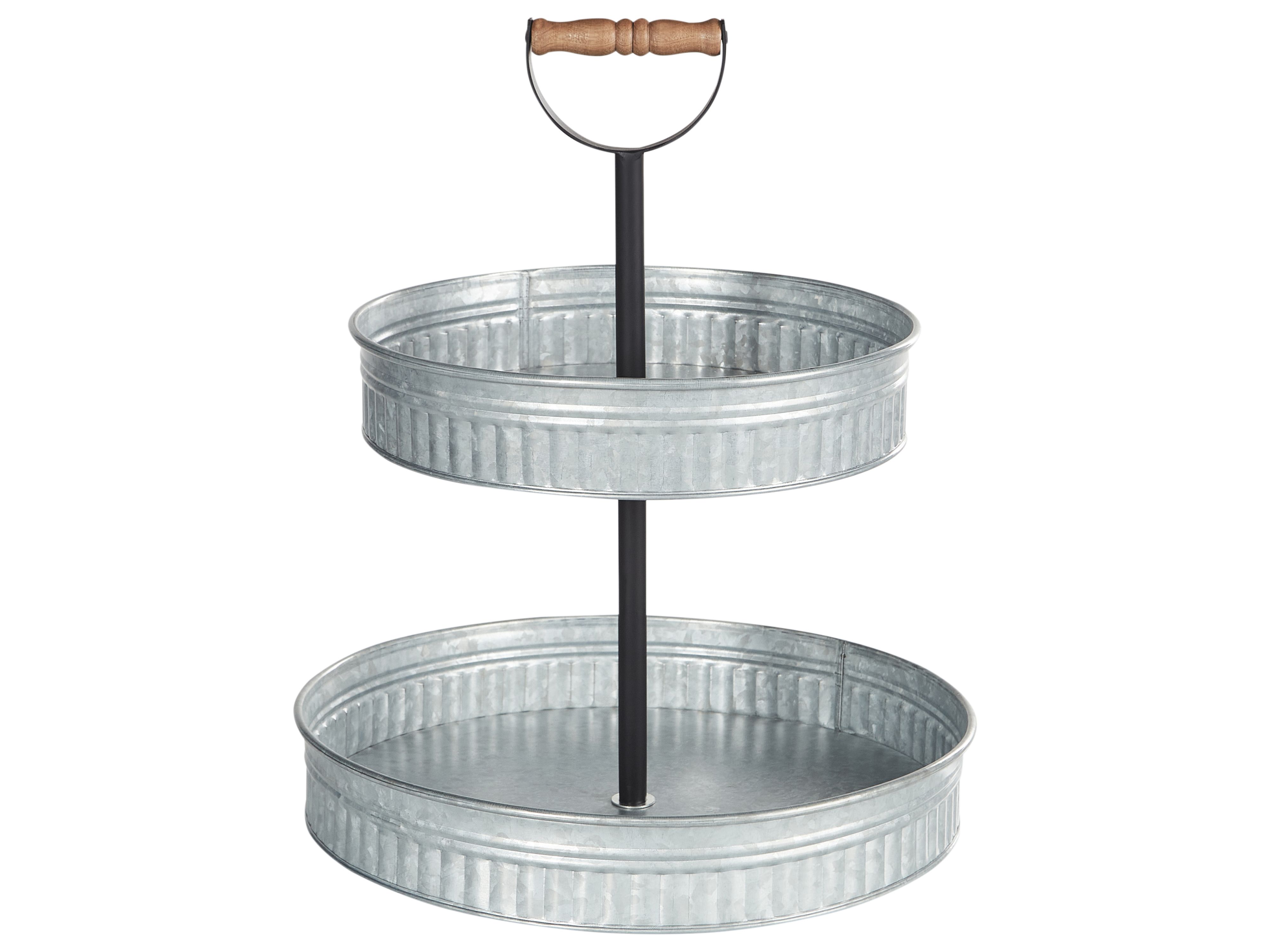 2-Tiered Cake Stand KOUIGN Silver